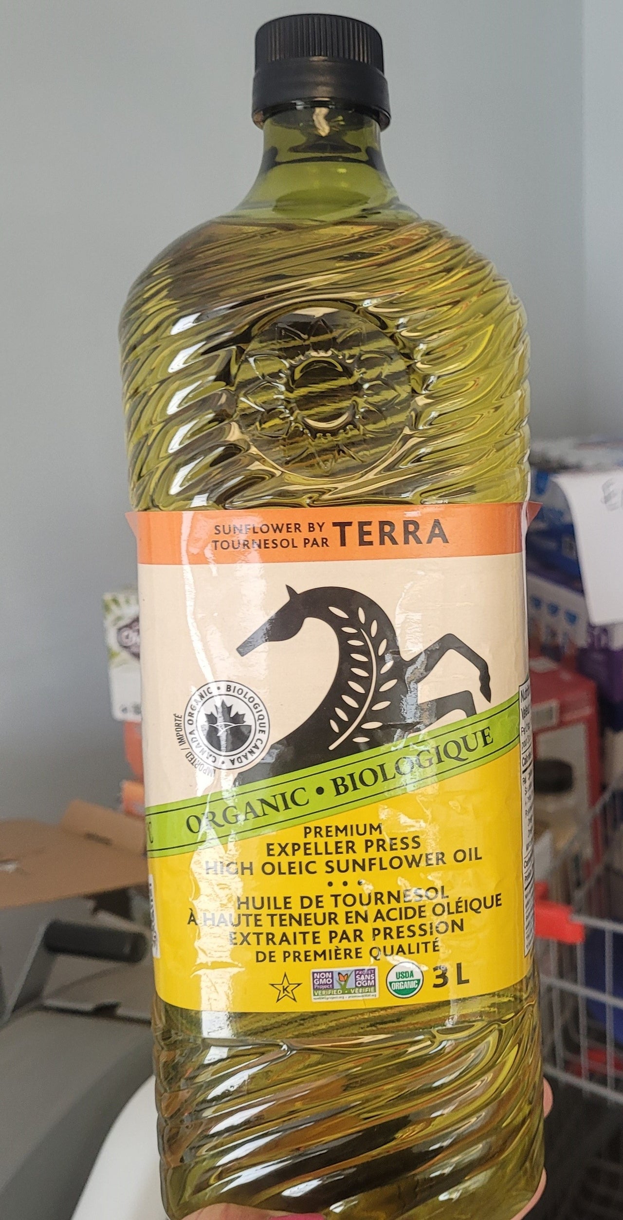 Image of Terra Organic Premium Oleic Sunflower Oil - 1 x 3 Kilos