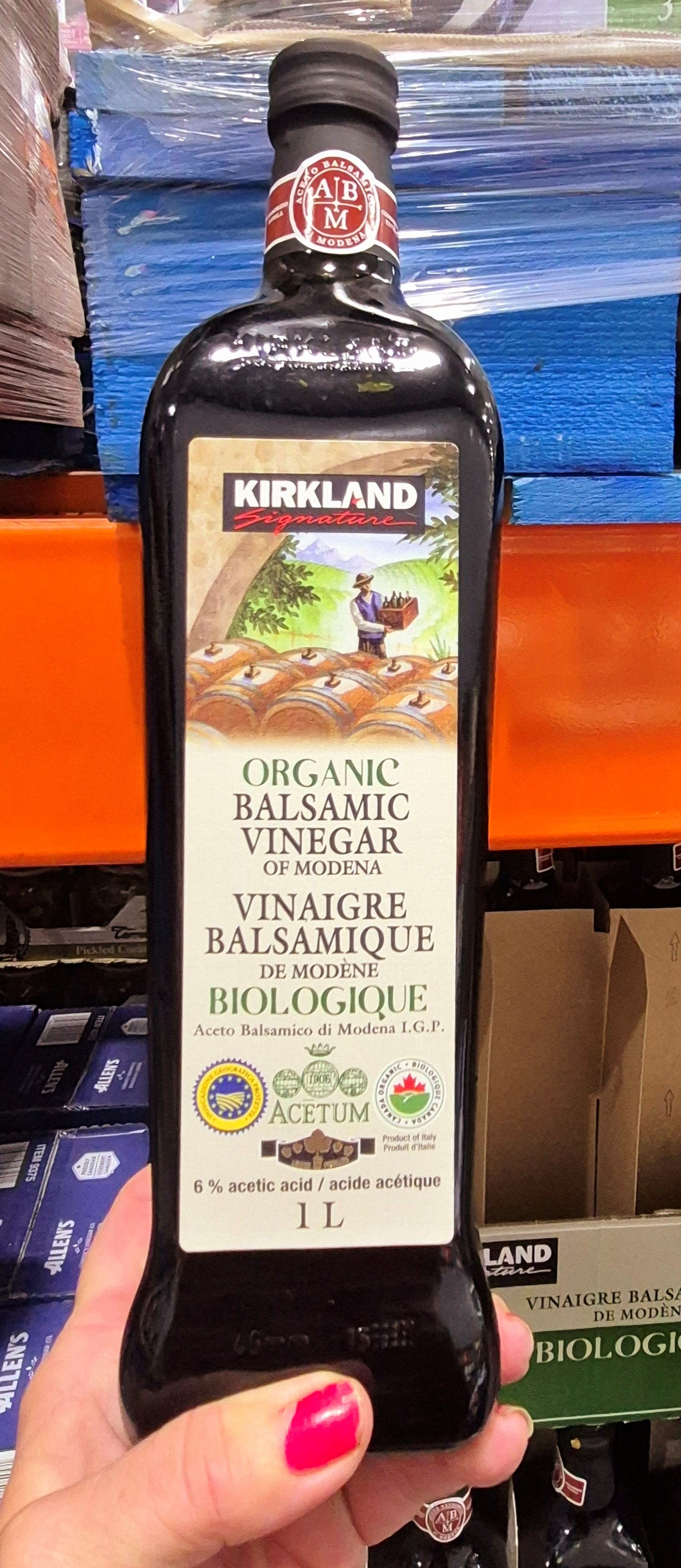 Kirkland Signature Organic Balsamic Vinegar - 1 x 1 L