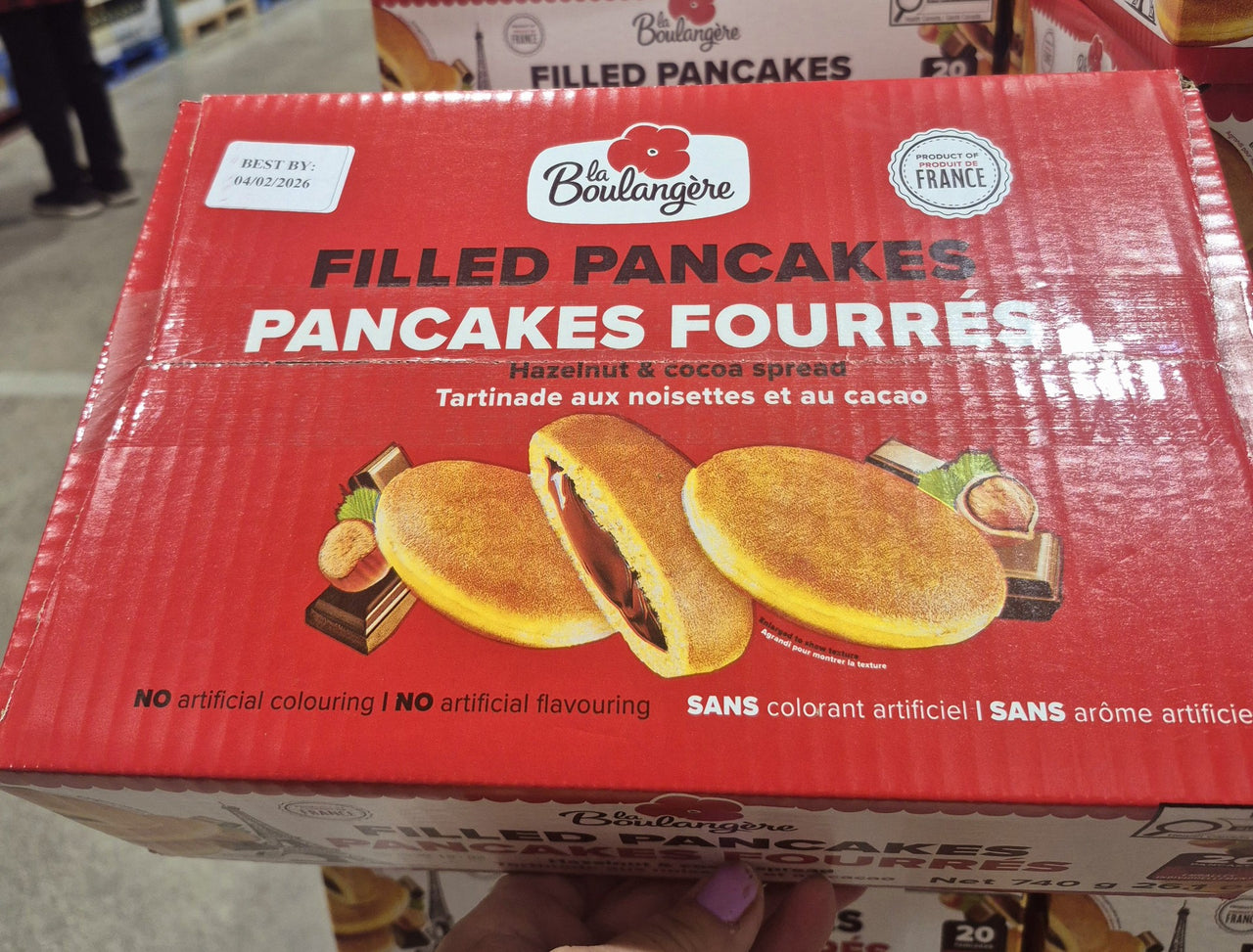 Chocolate Hazelnut Filled Pancakes - 1 x 740 Grams