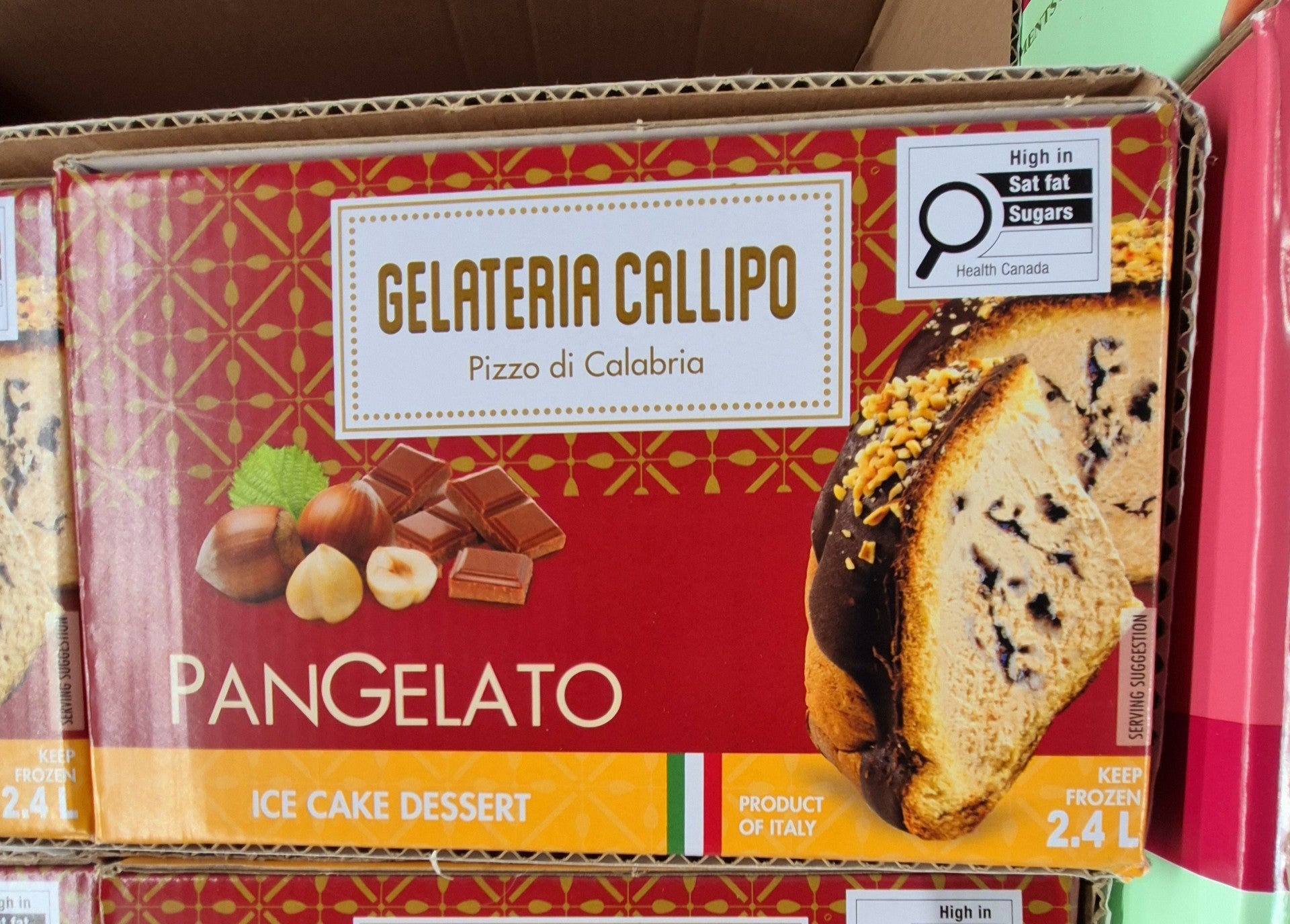 Pangelto Hazelnut Ice Cake Dessert - 1 x 2.4 L Shipped to Nunavut