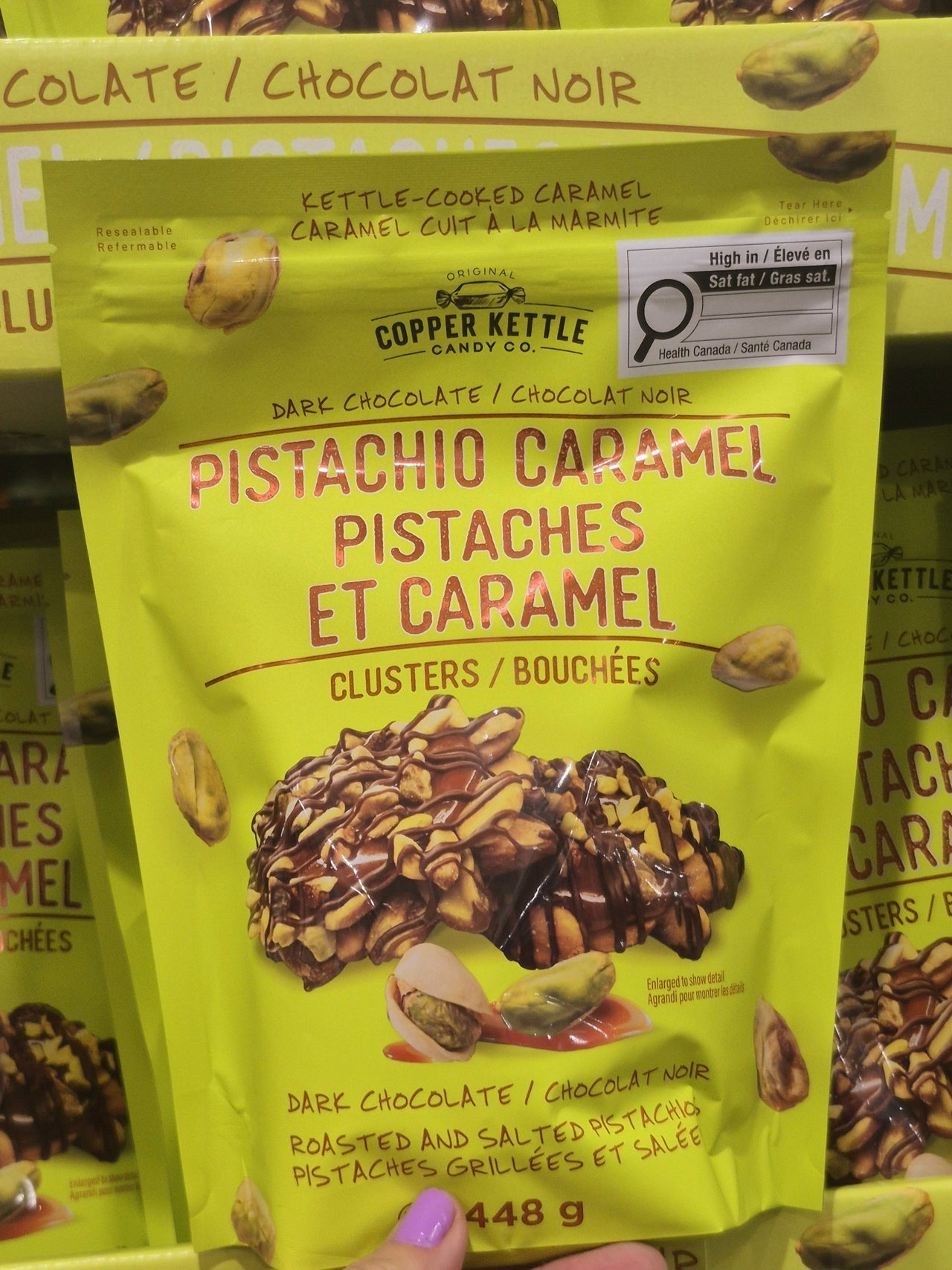Copper Kettle Pistachio Clusters - 1 x 448 Grams