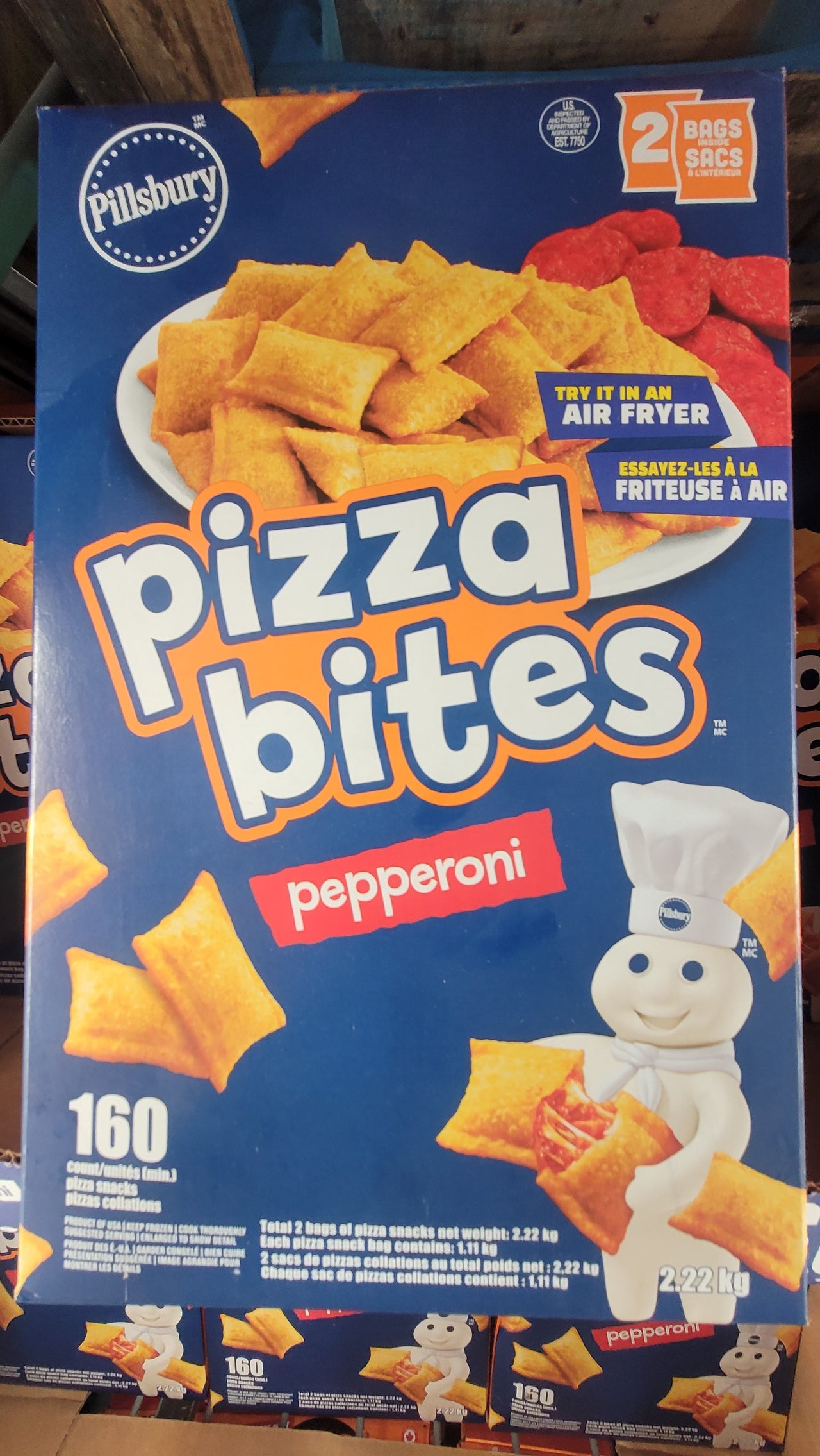 Pillsbury Pizza Bites - 1 x 2.22 Kilos