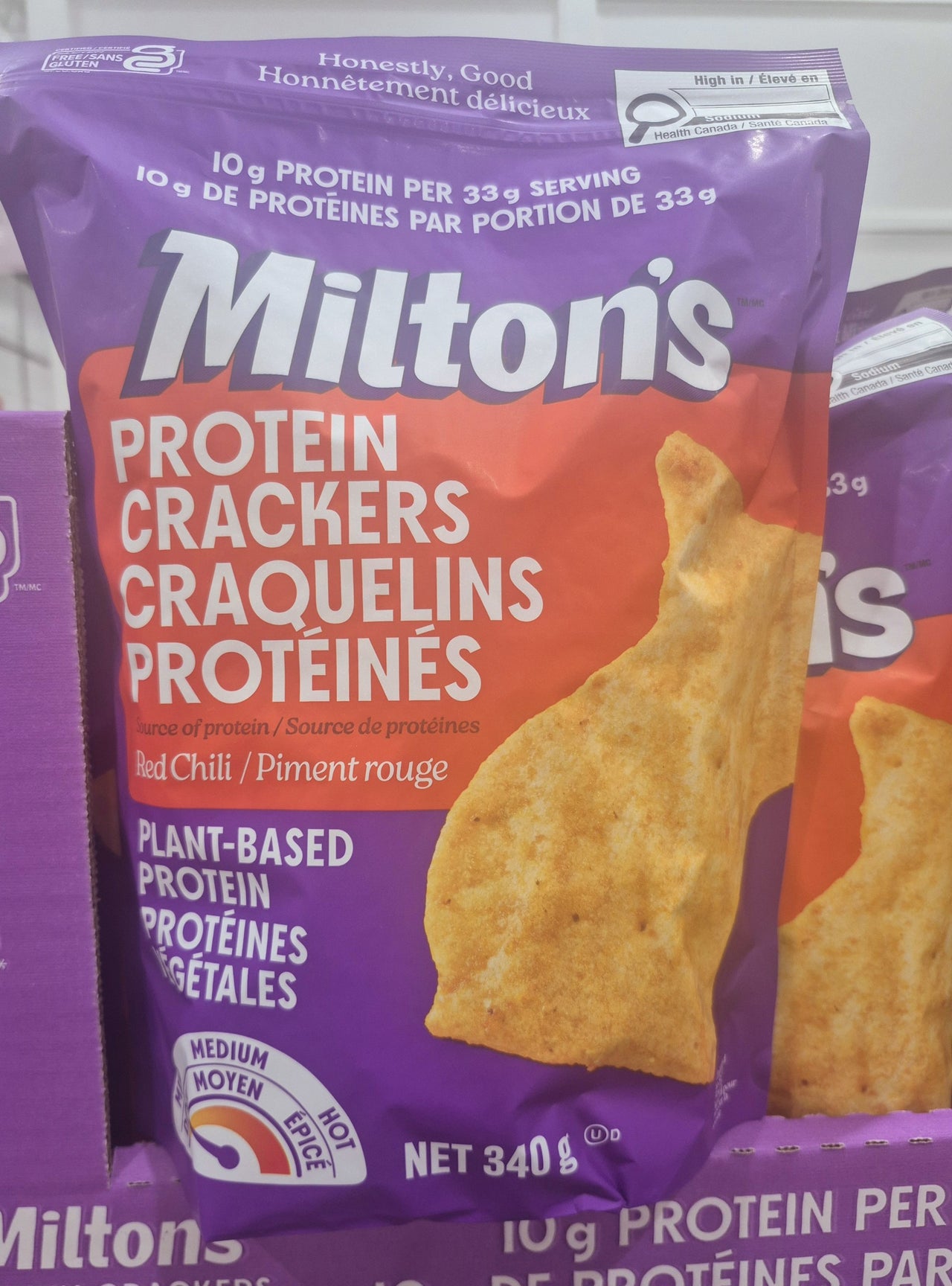 Milton's Protein Crackers - 1 x 340 Grams