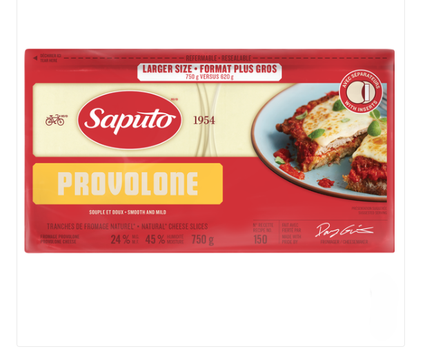 Image of Saputo Sliced Provolone Cheese - 1 x 750 Grams