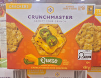 Thumbnail for Crunchmaster Queso Rice Cracker - 1 x 454 Grams