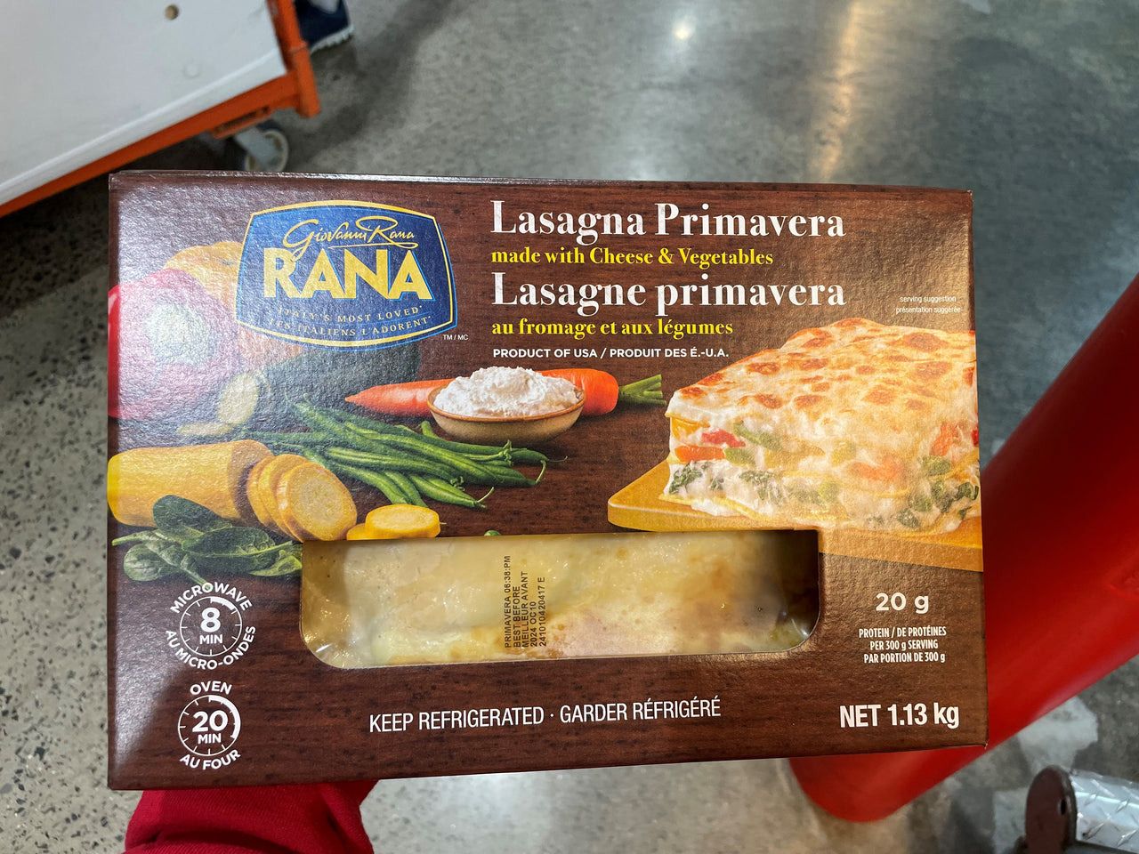 Image of Rana Primavera Lasagna with Cheese & Vegetables - 1 x 1.13 Kilos