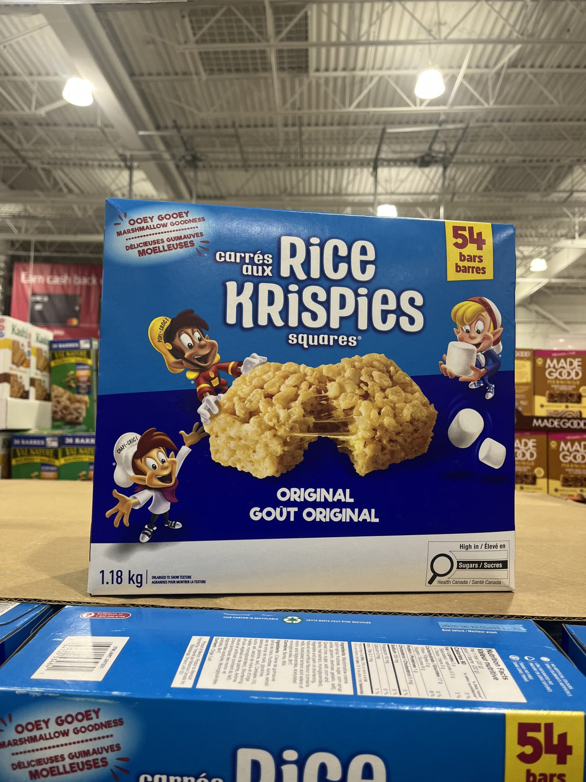 Kellogg's Rice Krispies Squares Bars 54-Pack - 1 x 1.18 Kilos