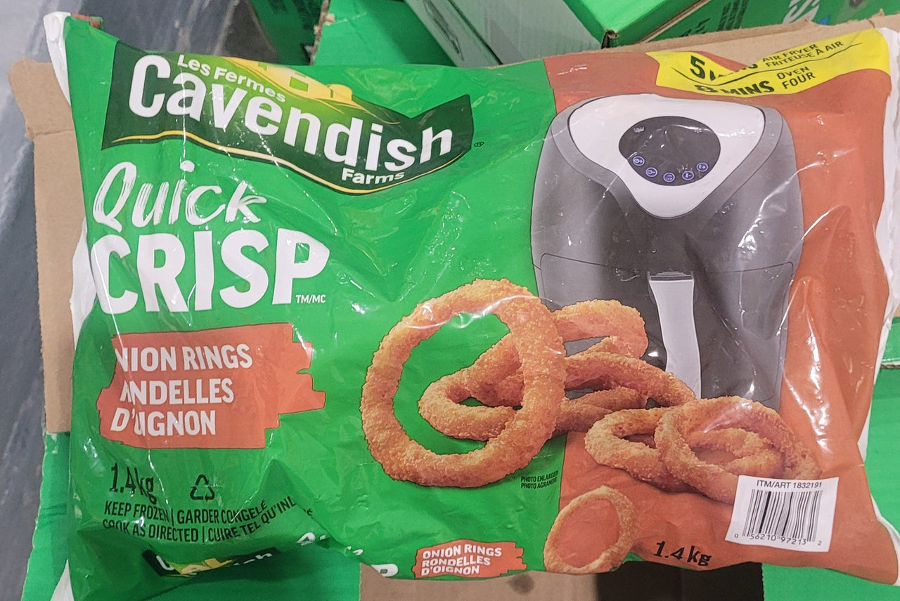 Cavendish Quick Crisp Onion Rings - 1 x 1.4 Kilos