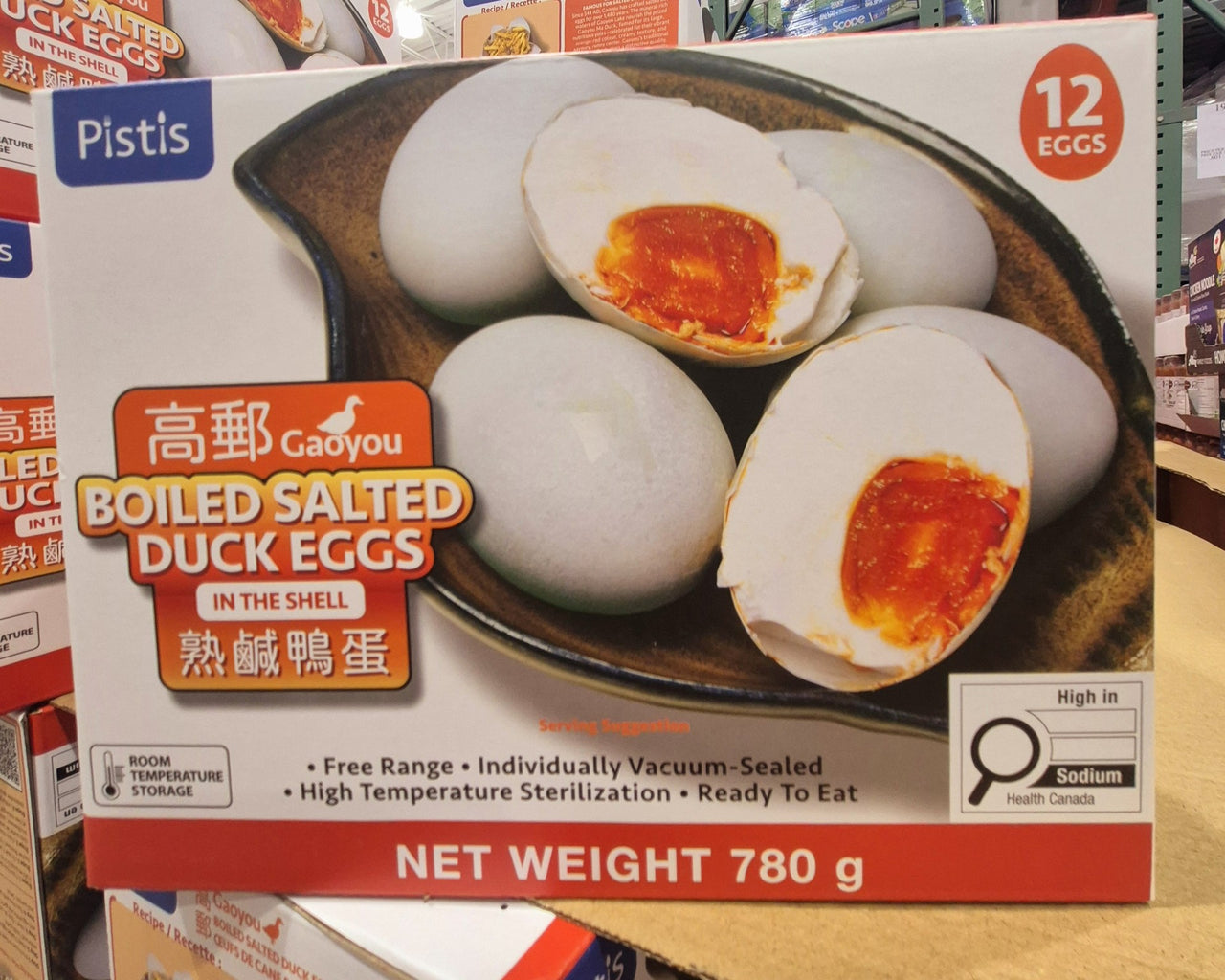 Salted Duck Eggs - 1 x 780 Grams