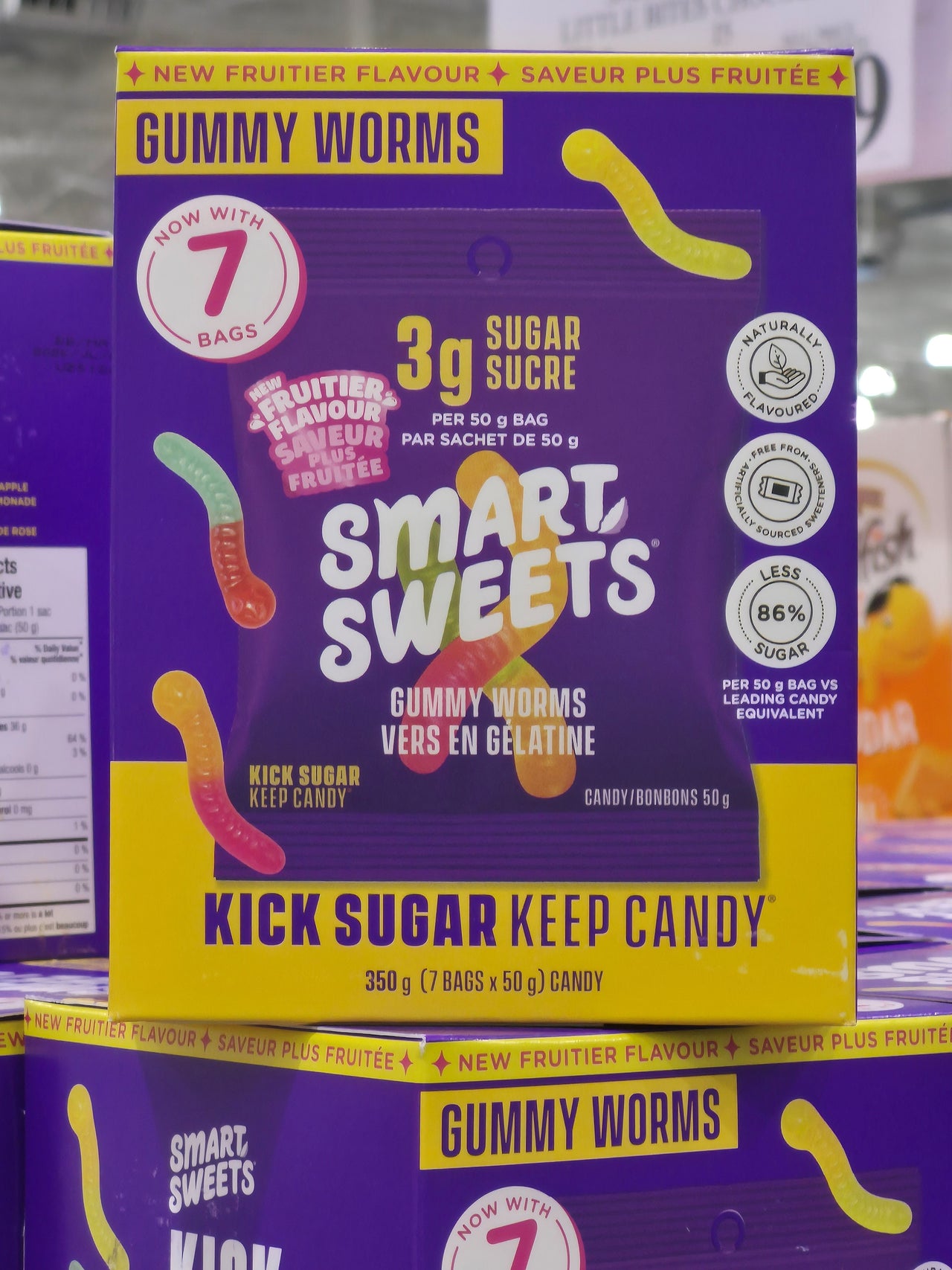 Smart Sweets Gummy Worms - 1 x 350 Grams