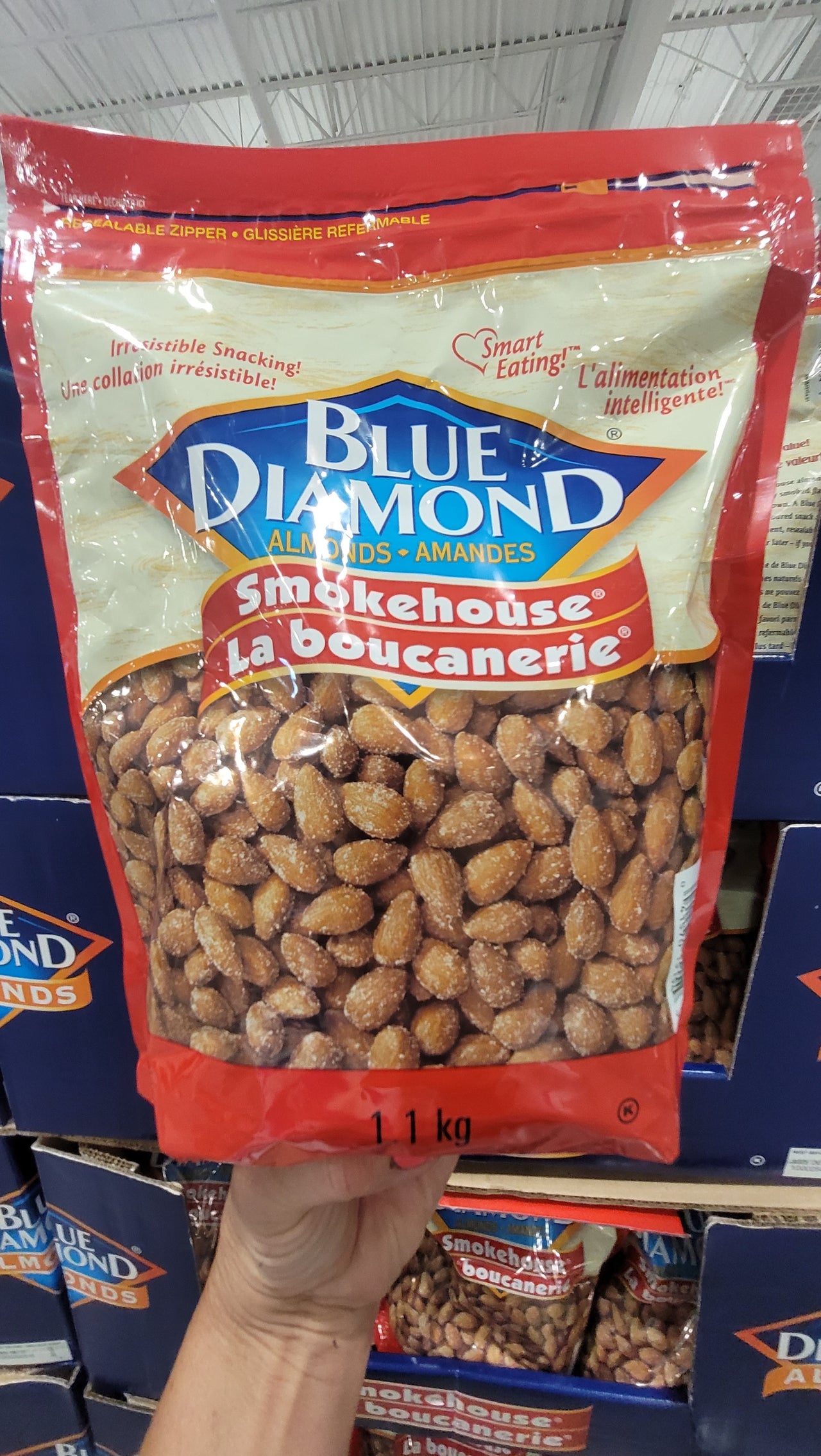 Blue Diamond Smokehouse Almonds - 1 x 1.1 Kilos