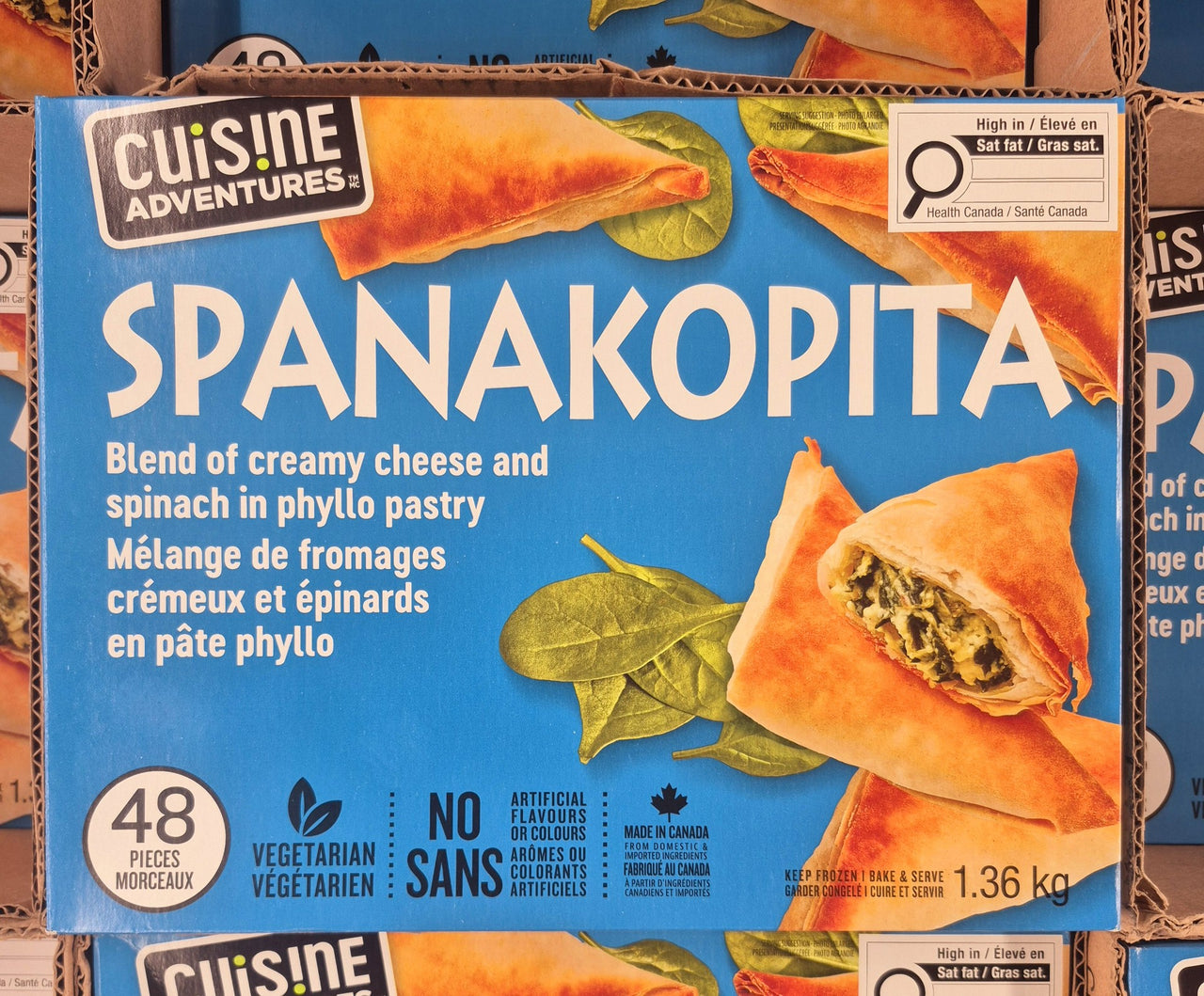Cuisine Adventures Spanakopita - 1 x 1.36 Kilos