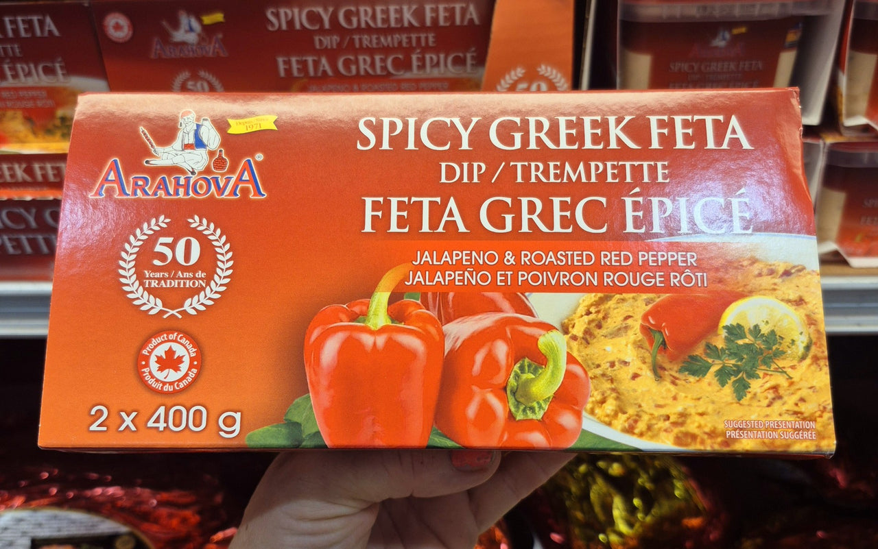 Arahova Spicy Greek Feta - 2 x 400 Grams