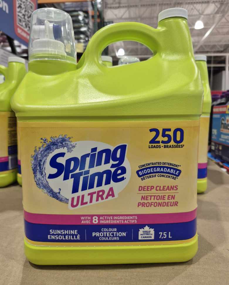 SpringTime Ultra Biodegradable 250 Loads - 1 x 7.5 KG