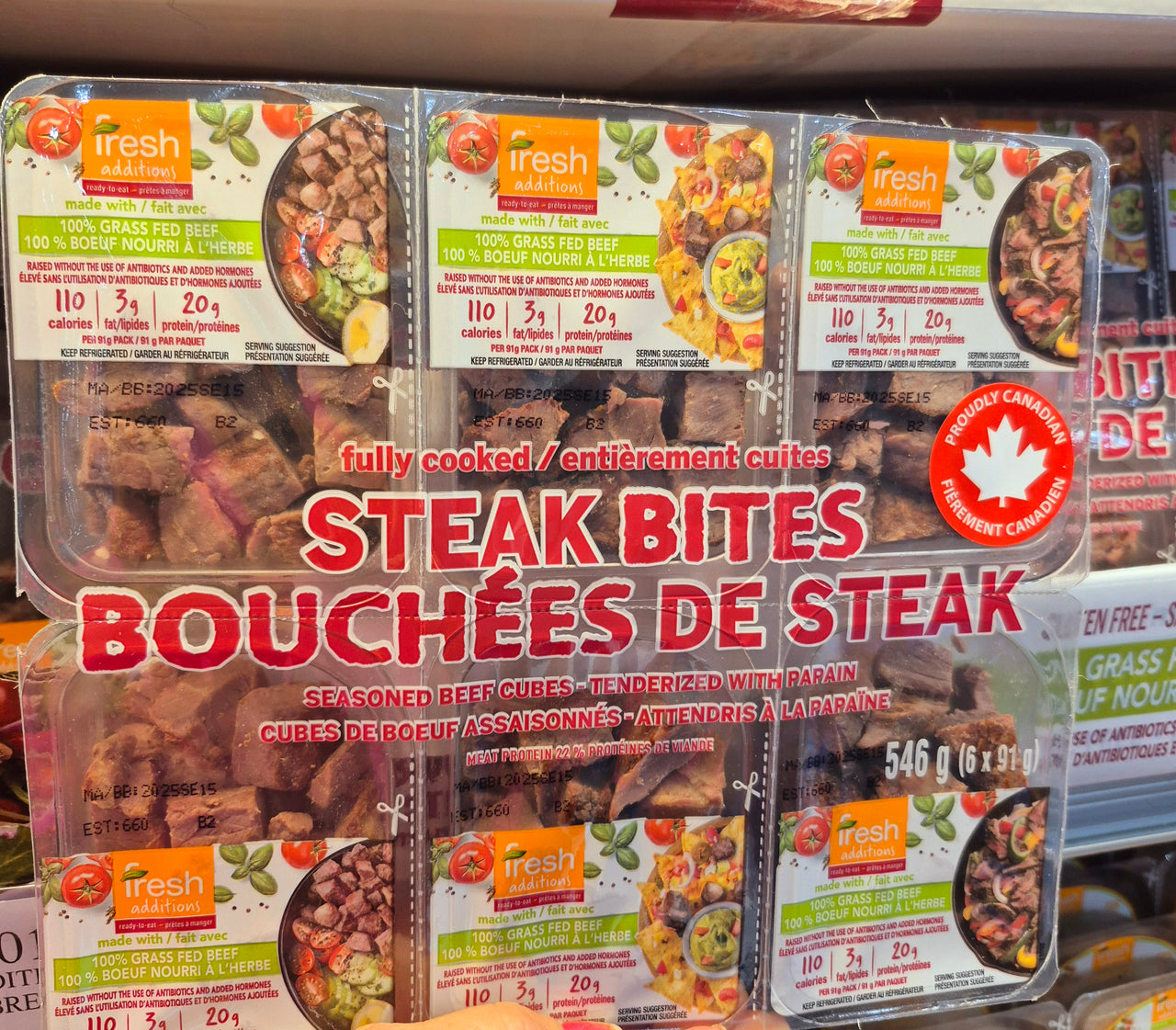 Fresh Additions Steak Bites - 6 x 91 Grams