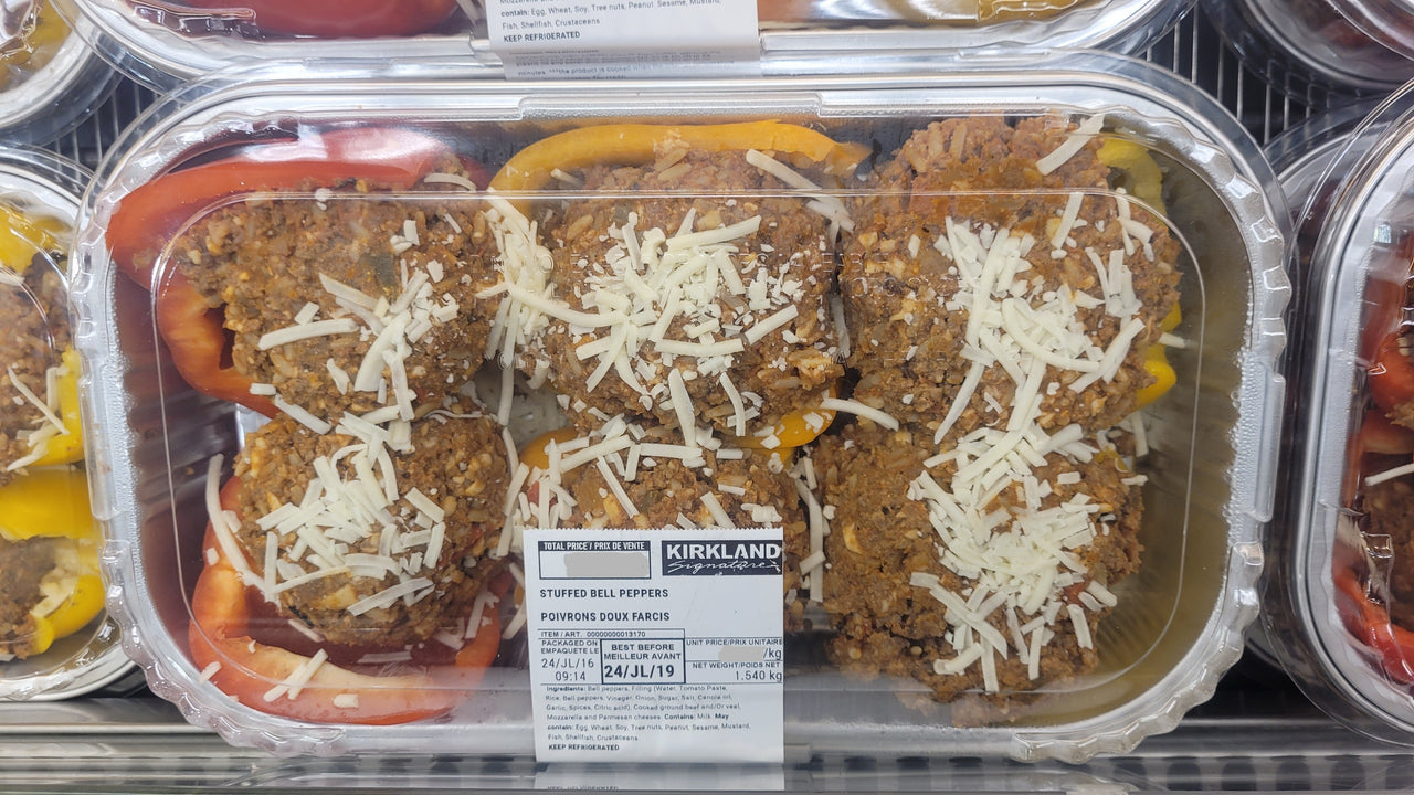 Image of Kirkland Signature Fresh Stuffed Bell Peppers with Meat - 1 x 1.5 Kilos