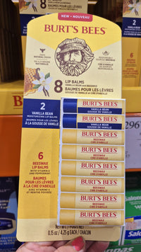 Thumbnail for Burt's Bees Lip Balm Pack of 8 - 1 x 34 Grams