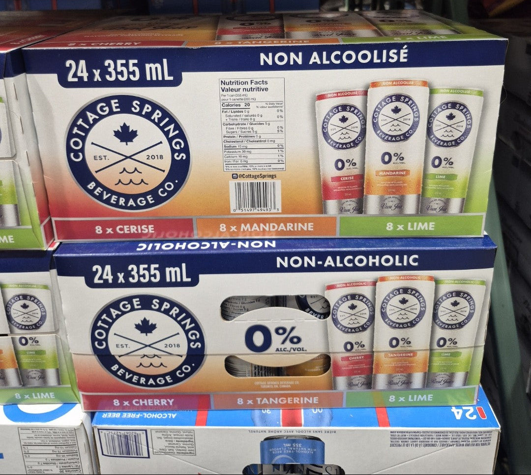 Cottage Springs Non-Alcoholic Beverages - 24 x 355 Ml