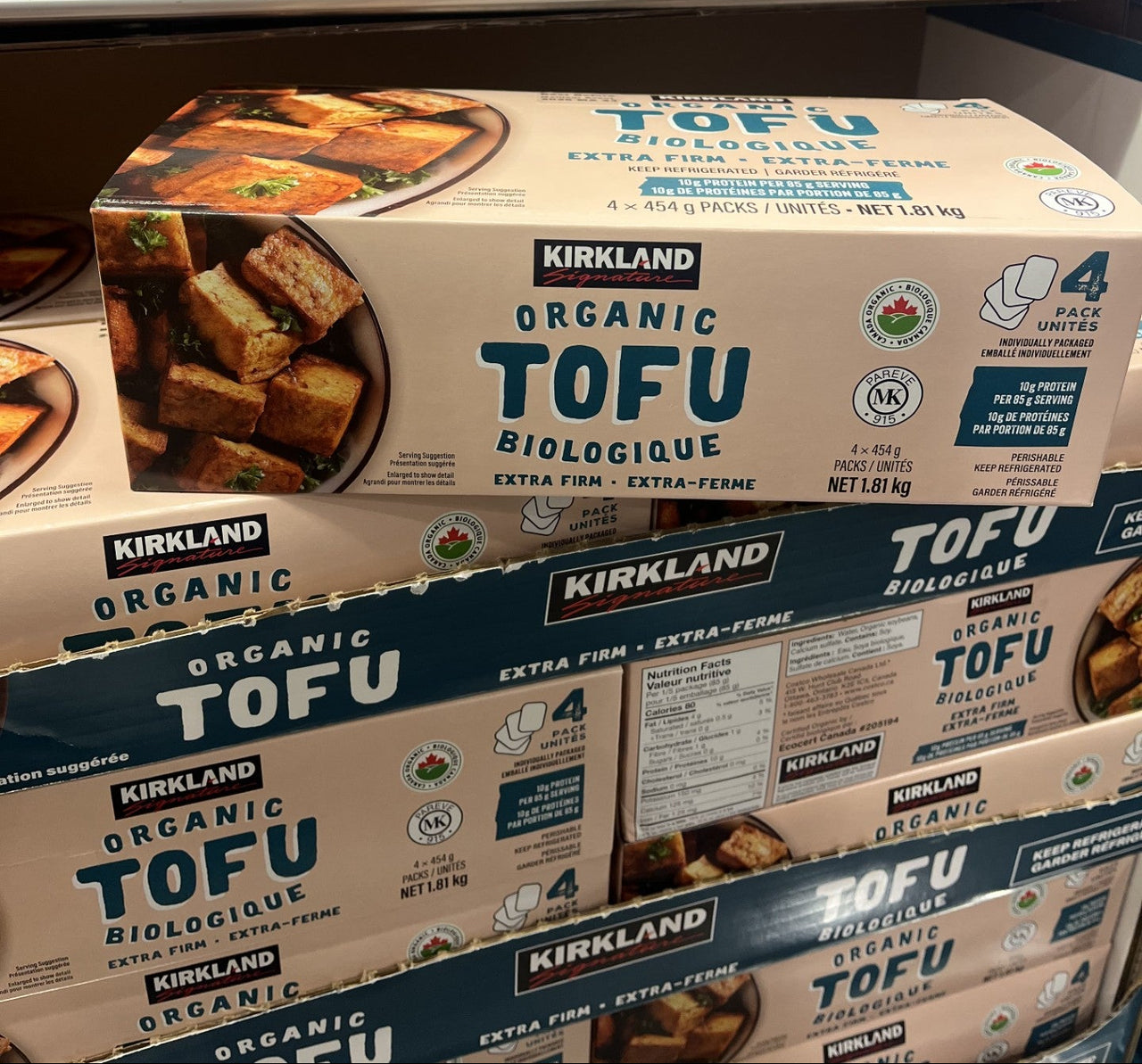 Organic Extra Firm Tofu - 4 x 454 Grams