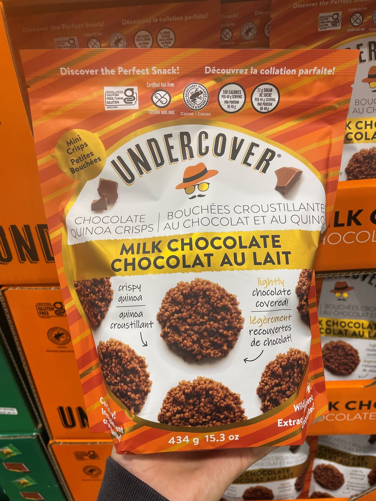 Undercover Chocolate Quinoa Crisps - 1 x 434 Grams