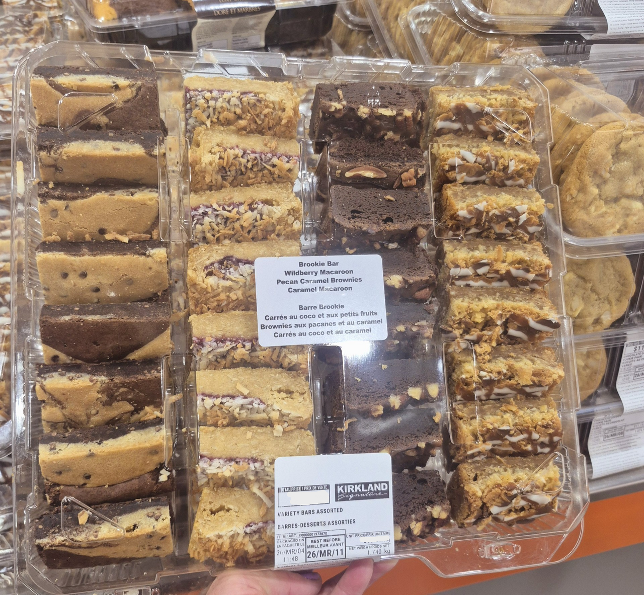Assorted Variety Dessert Bars - 1 x 1.7 KG