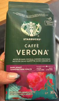 Thumbnail for Starbucks Ground Caffe Verona Dark Roast Single Pack* limited offer! - 1 x 340 Grams