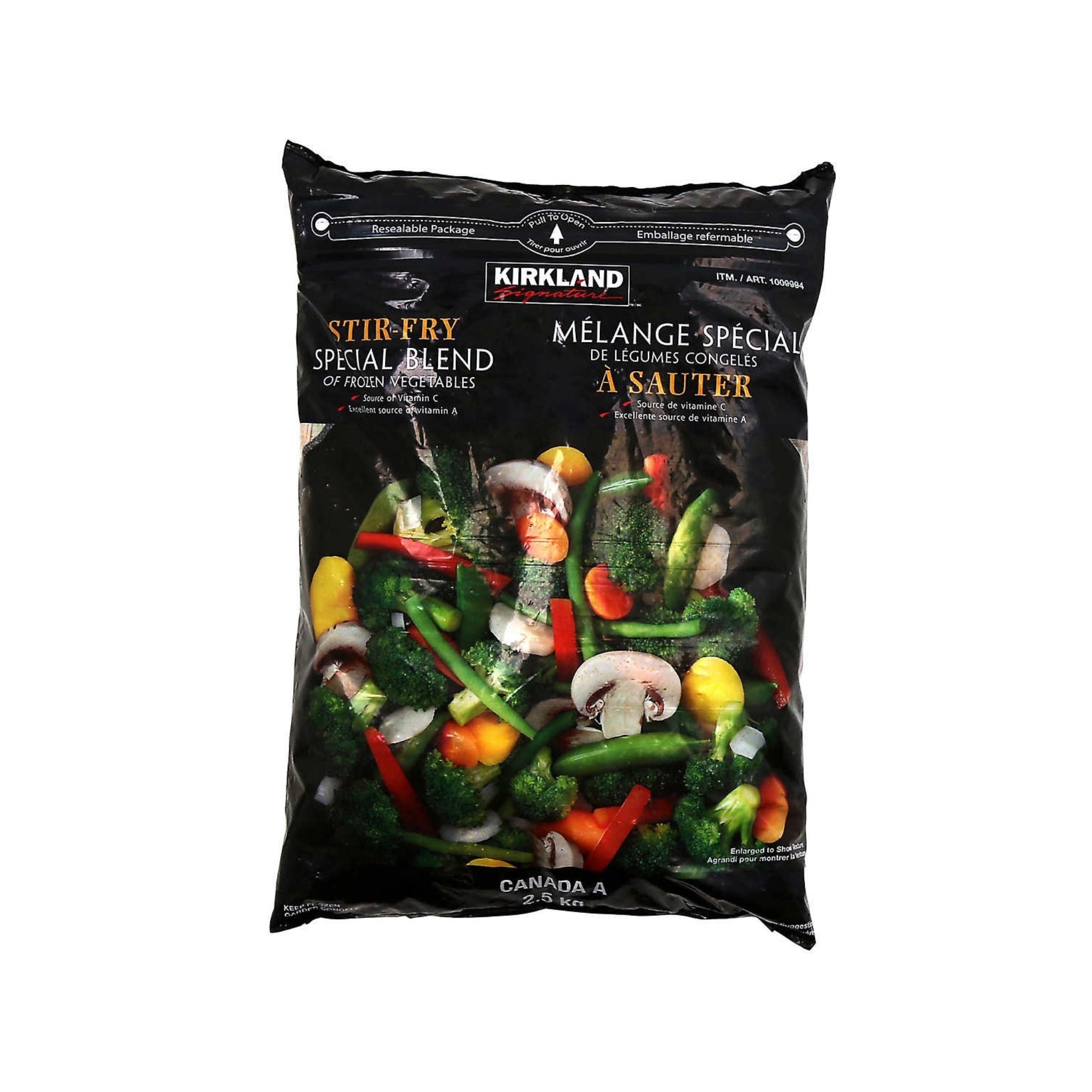 Kirkland Frozen StirFry Blend Vegetables 1 x 2.5 Kilos Shipped to Nunavut The Northern Shopper