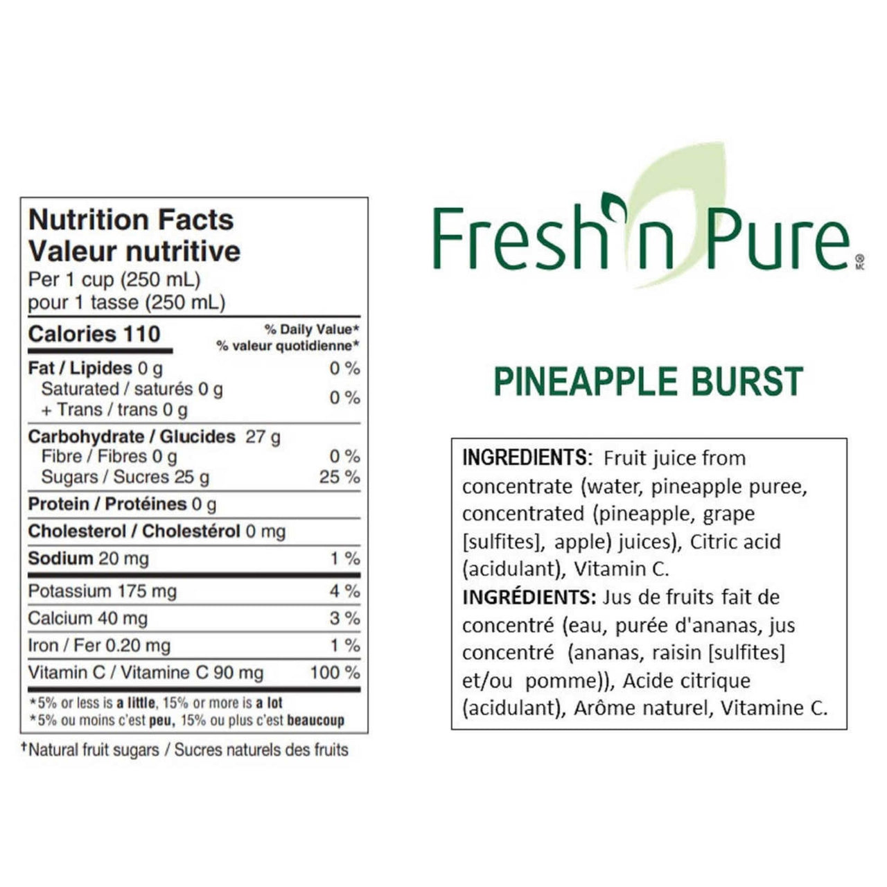 Image of Fresh'n Pure Pineapple Juice