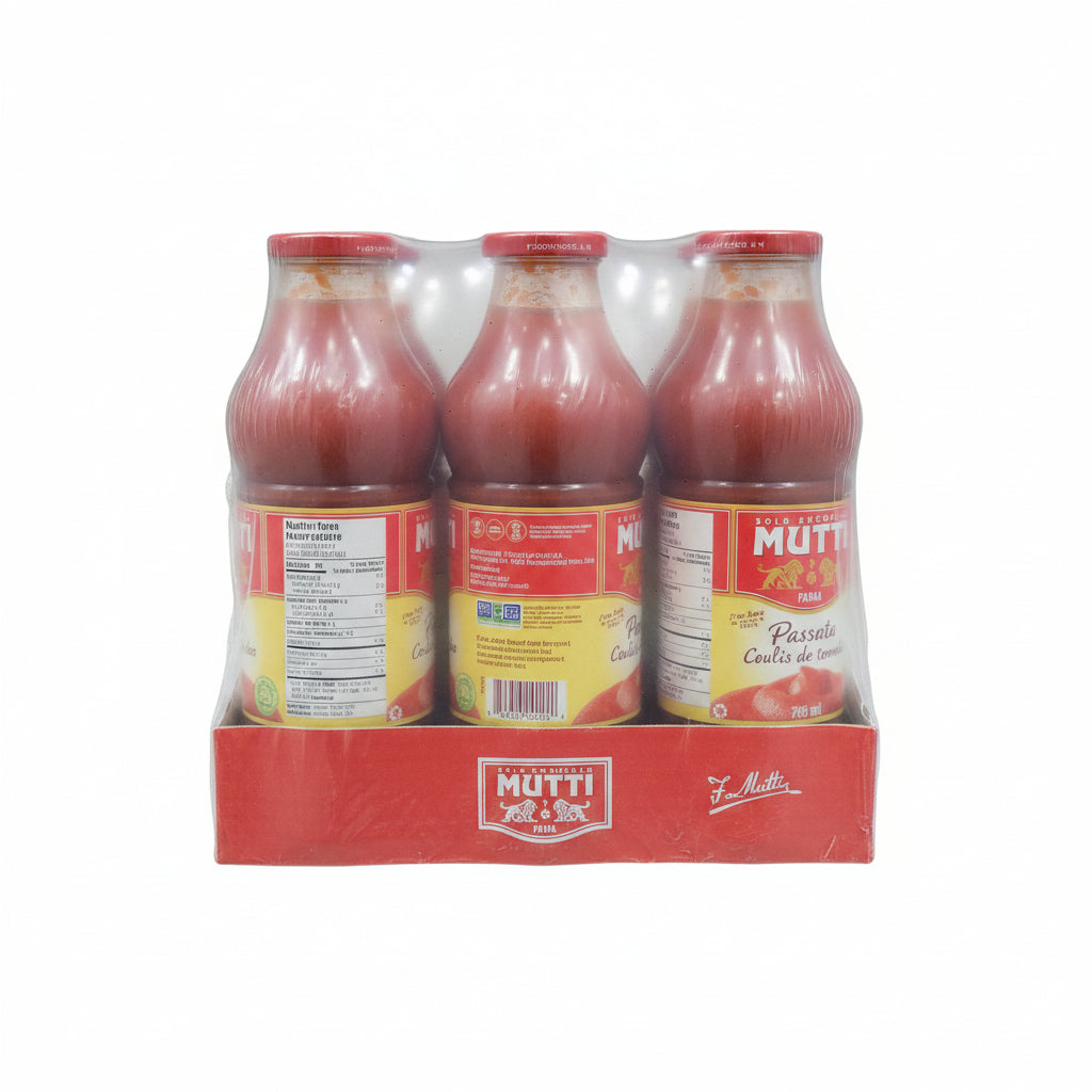 Image of Mutti Passata Strained Tomatoes - 6 x 796 Grams