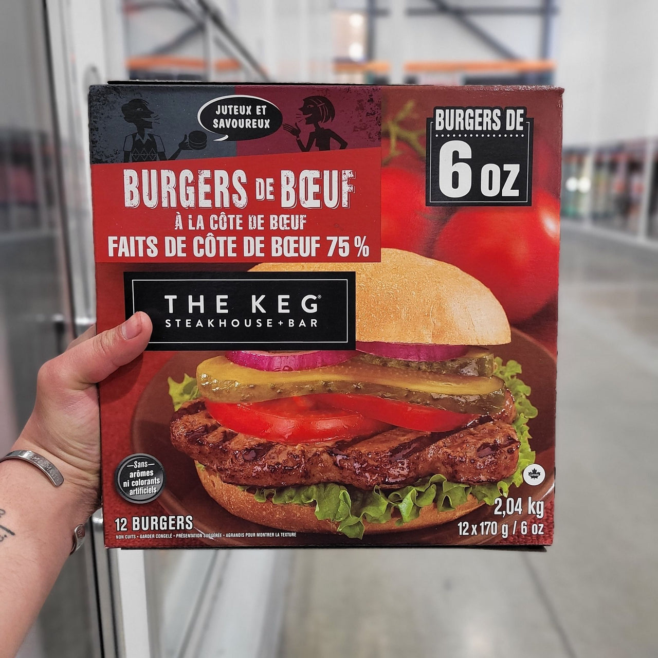 Image of The Keg Prime Rib Burger 12x170g