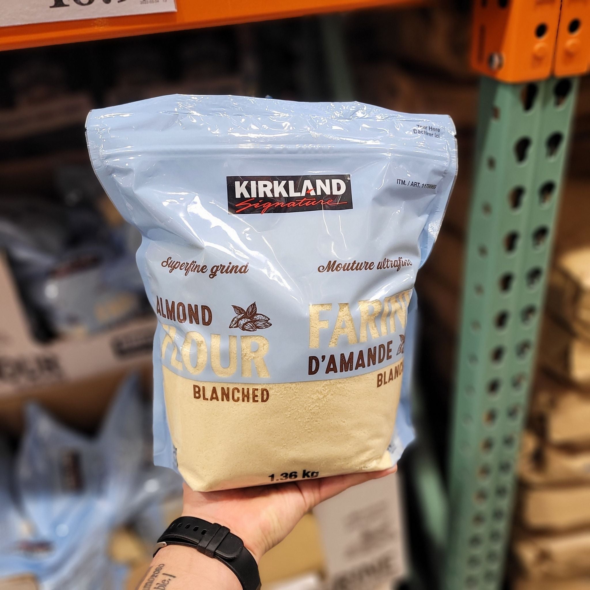 Kirkland Almond Flour 1 x 1.36 Kilos Shipped to Nunavut The