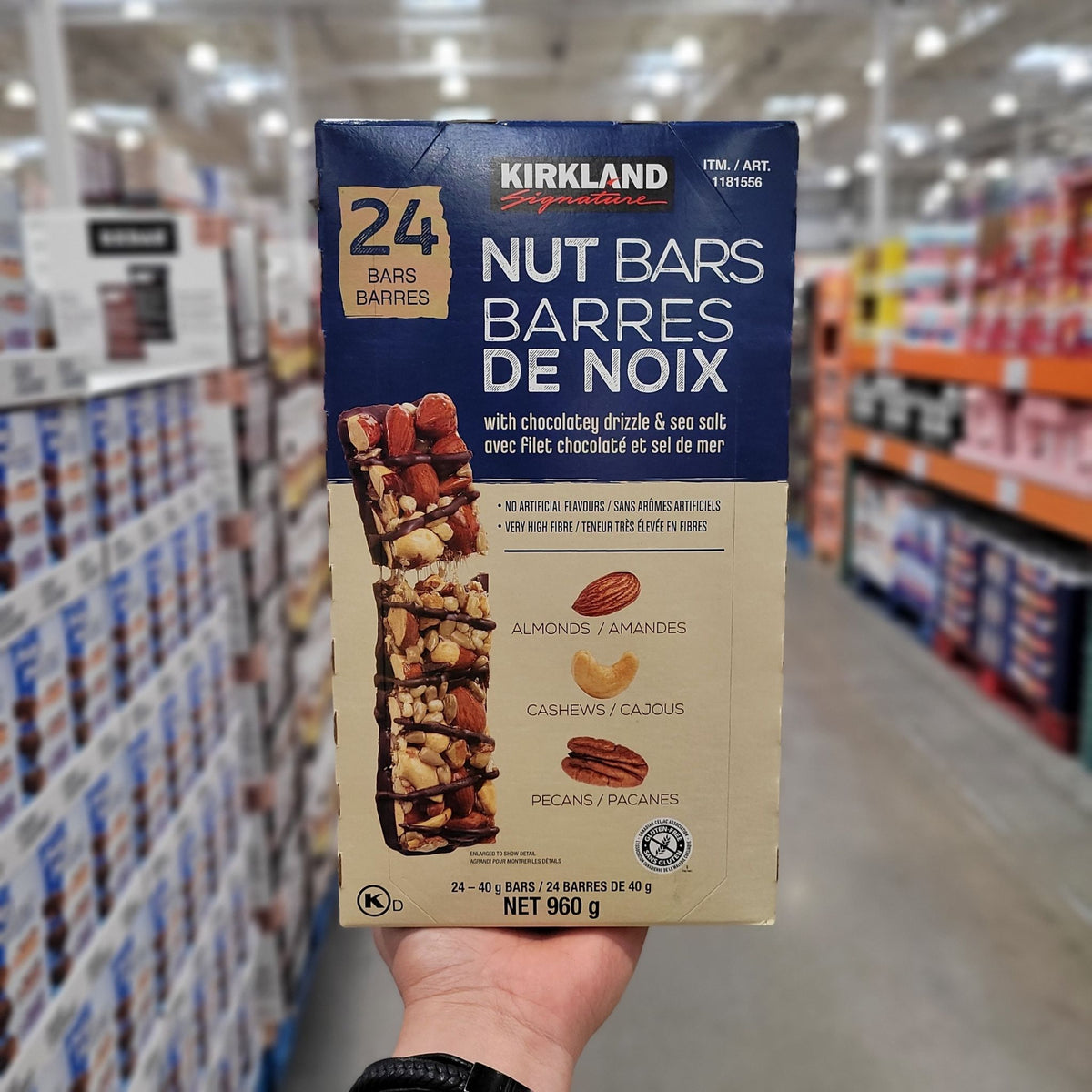 Image of Kirkland Signature Nut Bars - 24 x 960 Grams