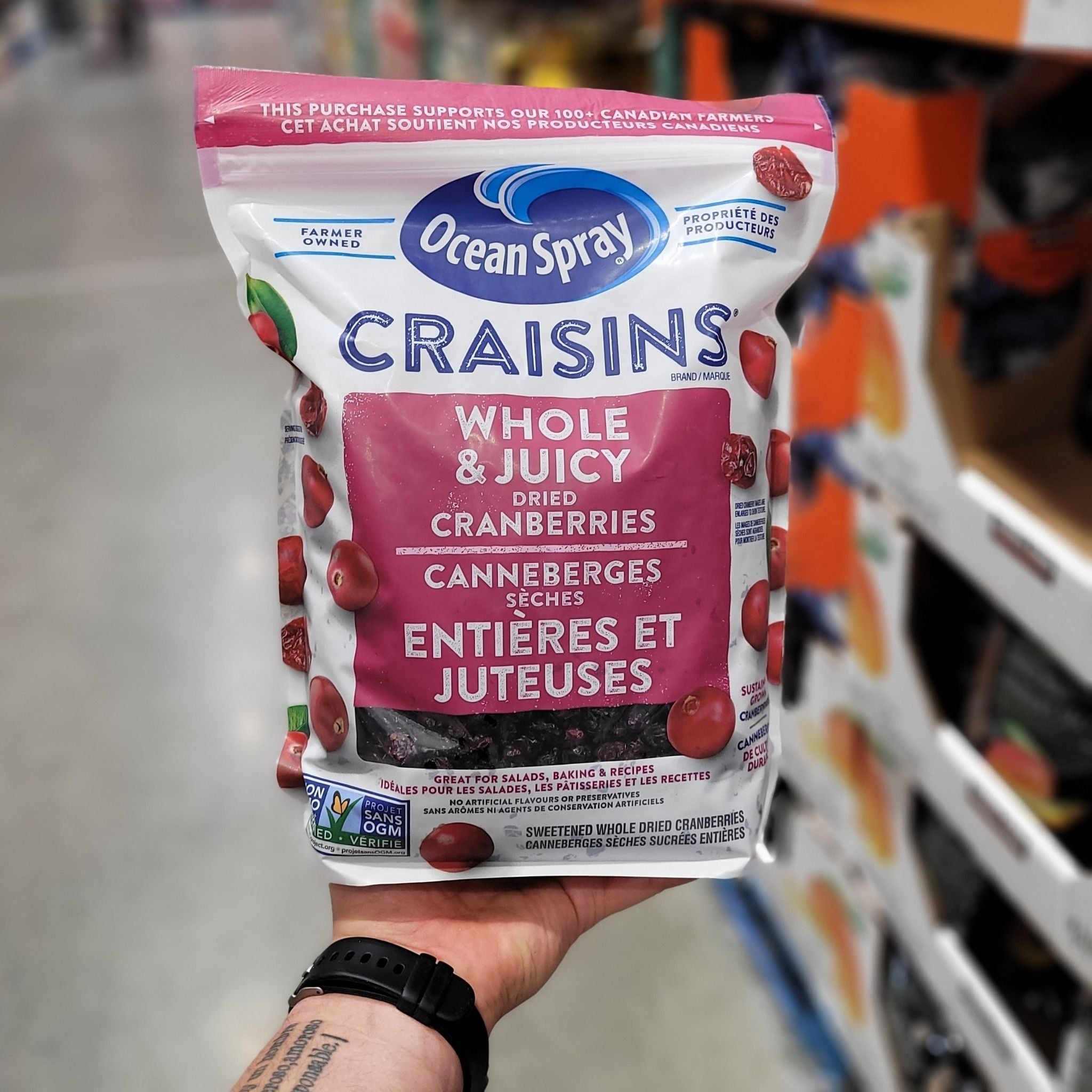 Ocean Spray Craisins Dried Cranberries Shipped to Nunavut The