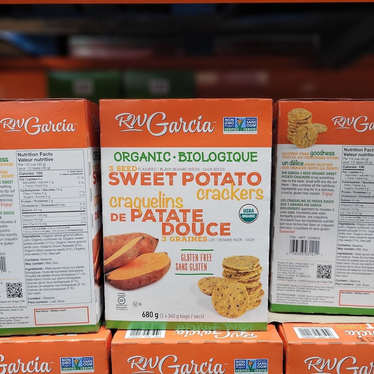 Image of RW Garcia Sweet Potato Crackers - 1 x 680 Grams