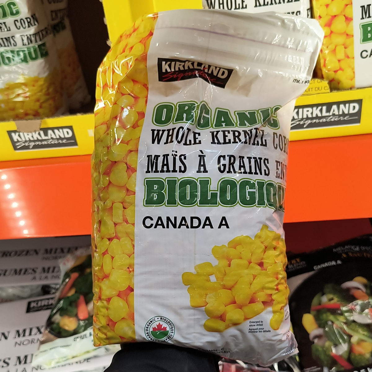 Image of Kirkland Signature Frozen Organic Corn - 1 x 2.5 Kilos