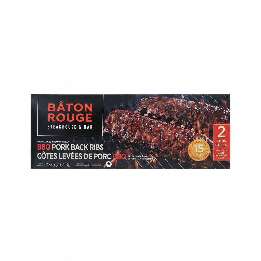 Image of Baton Rouge BBQ Pork Back Ribs - 2 x 740 Grams