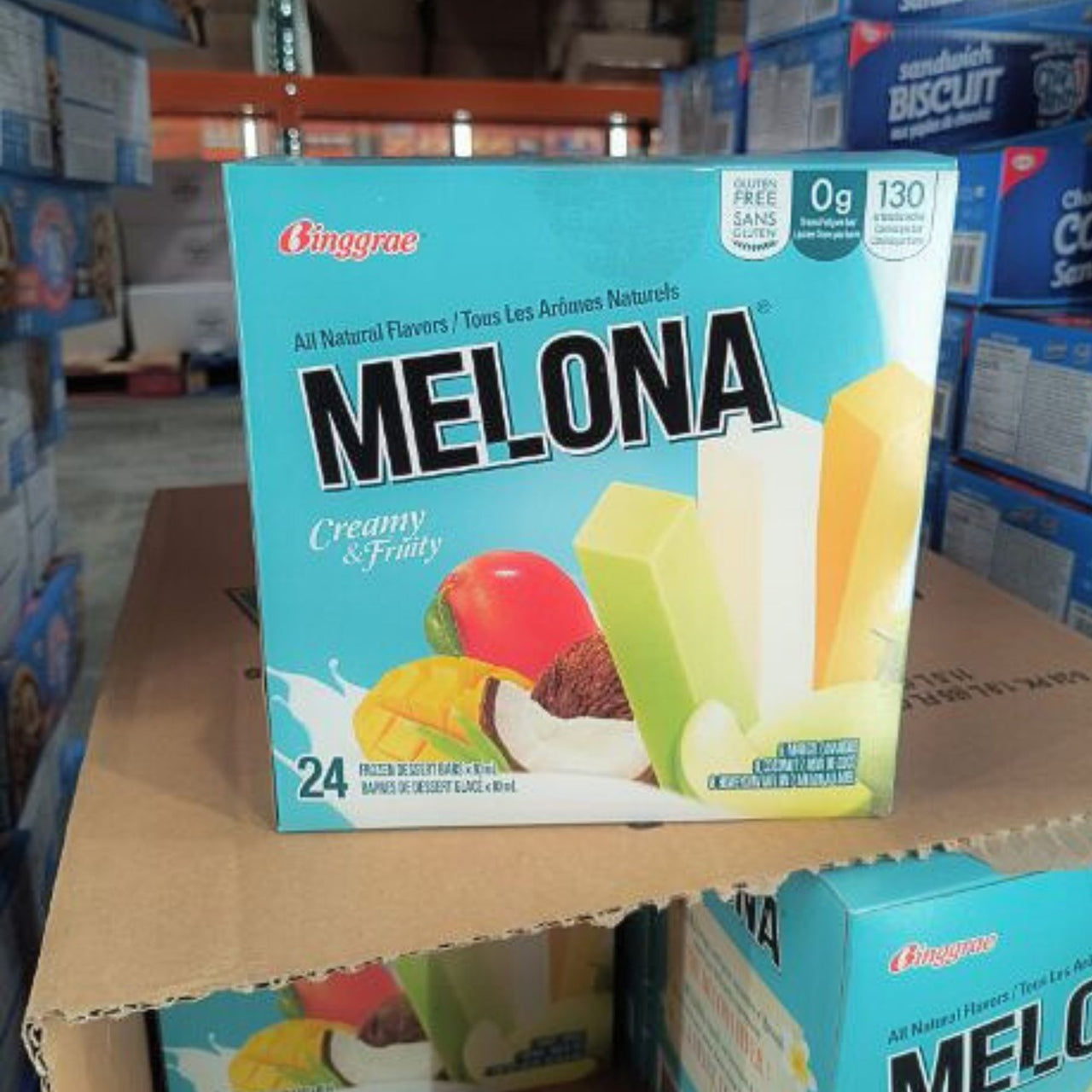 Image of Melona Frozen Dessert Bars (ship at your own risk) - 24 x 1.92 Kilos