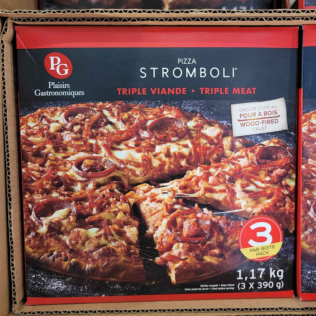 Image of Stromboli Triple Meat Pizza 3x390g