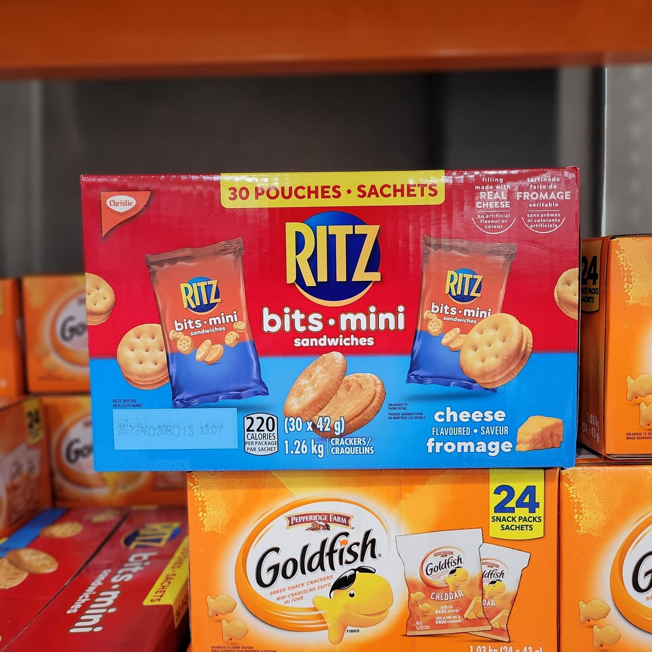 Christie Mini Ritz Bits Sandwiches Flavoured 30-Pack - 1 x 1.26 Kilos ...
