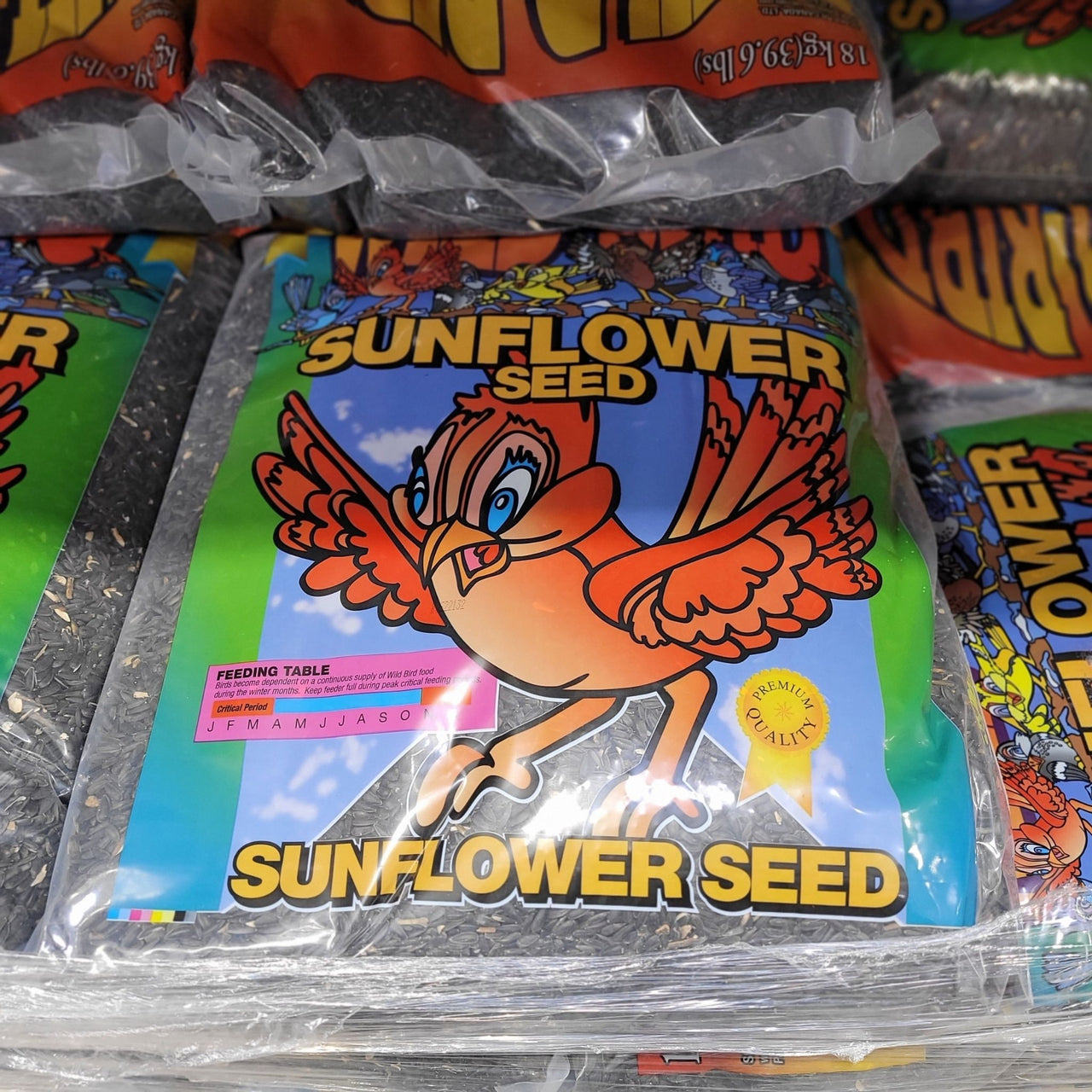 Image of Wild Bird Sunflower Seeds - 1 x 18 Kilos