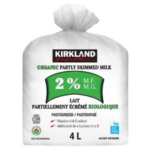 Image of Kirkland Signature Organic Fine-filtered 2% Milk - 1 x 4 Kilos