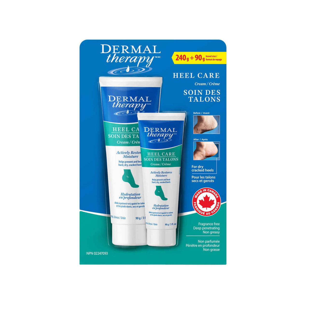 Image of Dermal Therapy Heel Care 240g + 90g travel size