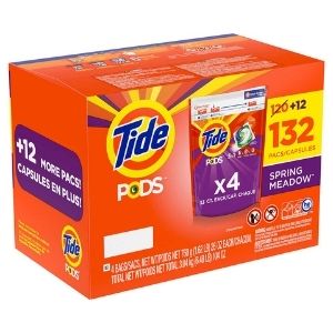 Image of Tide PODS Liquid Laundry Detergent Pacs, Spring Meadow - 1 x 4.60635 Kilos