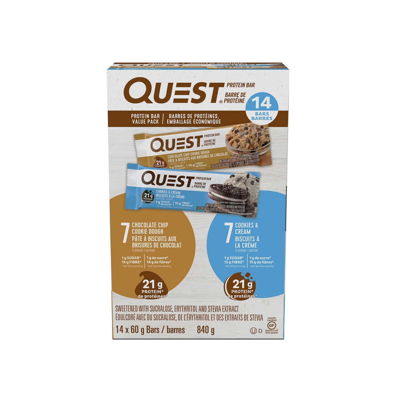 Image of Quest Protein Bar Value Pack - 1 x 840 Grams