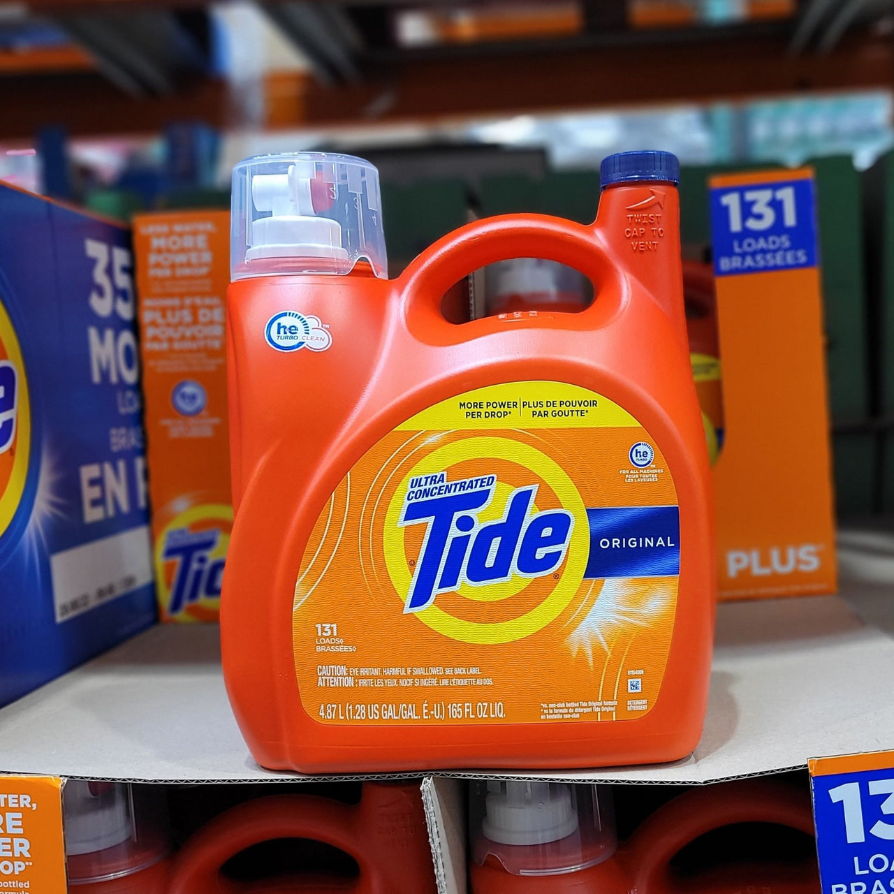 Image of Tide Liquid Detergent, 131 Wash Loads, 4.87L