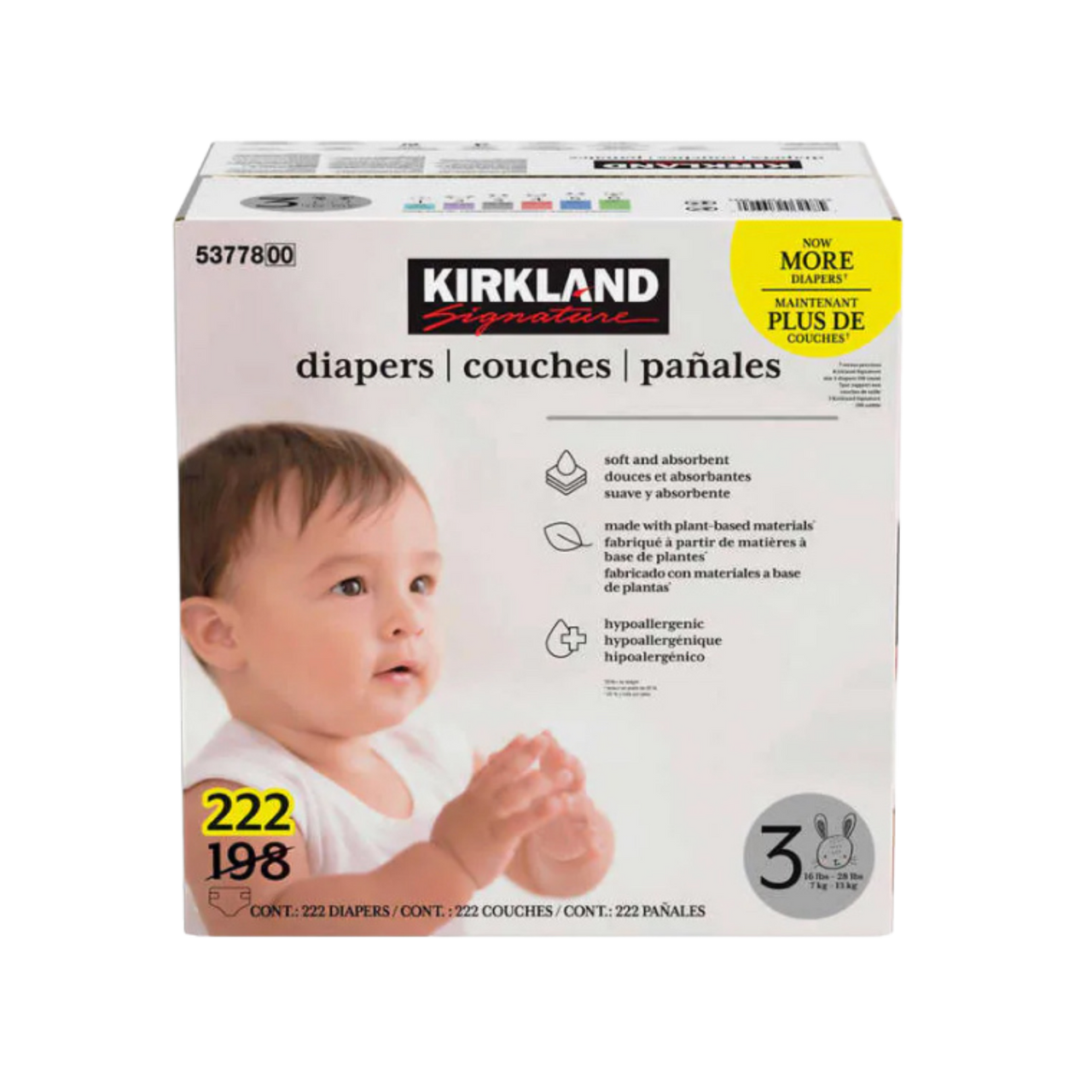 Image of Kirkland Signature Diapers Size 3
