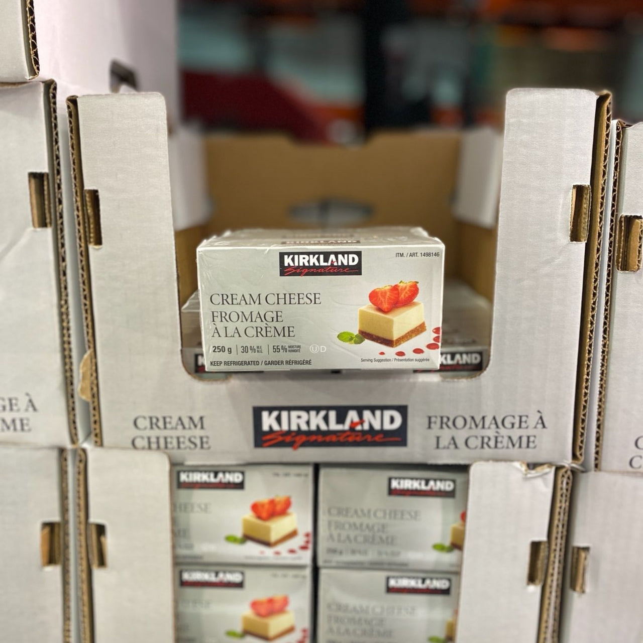 Image of Kirkland Signature Cream Cheese - 4 x 250 Grams