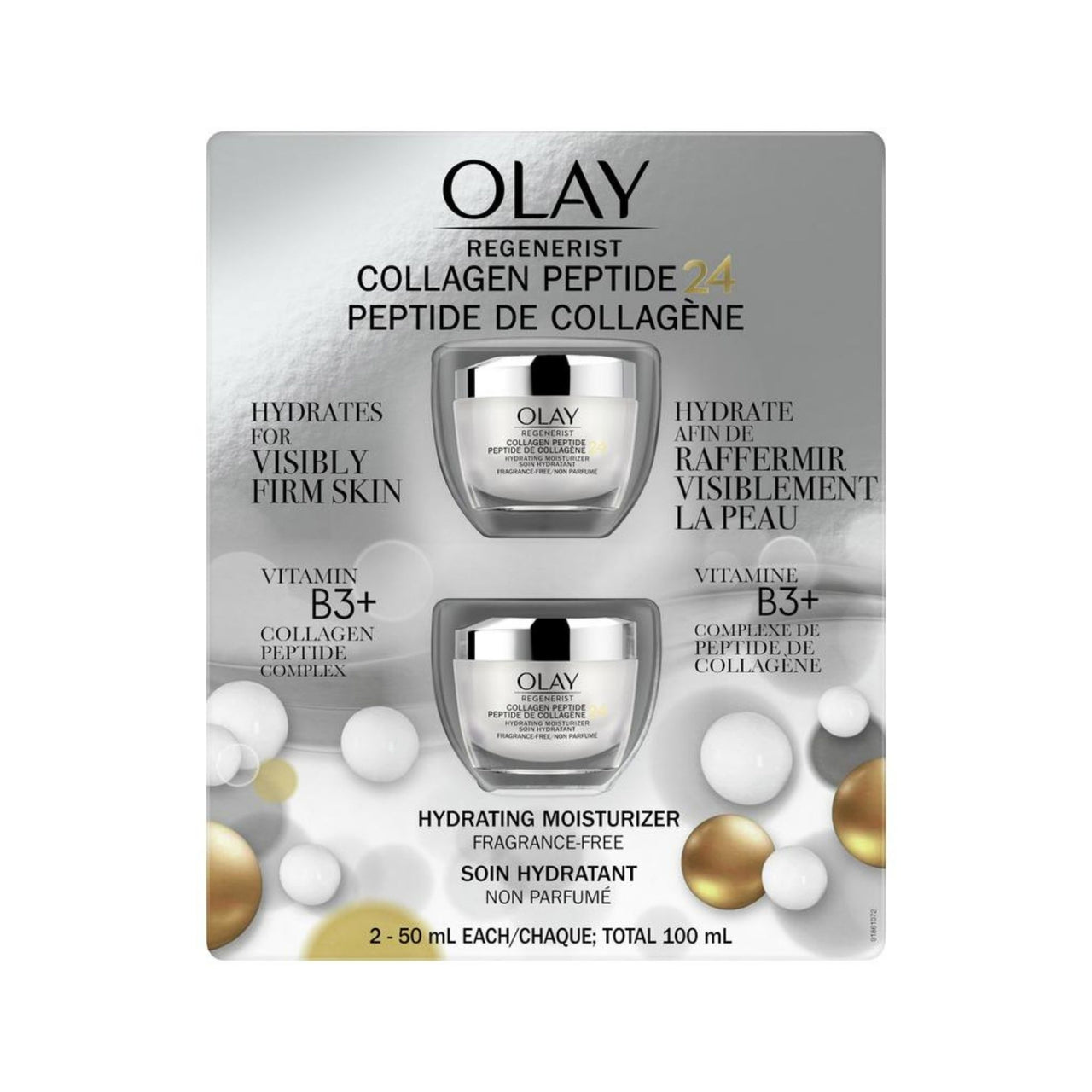 Image of Olay Regenerist Collagen Peptide24 Cream, 2x50 mL