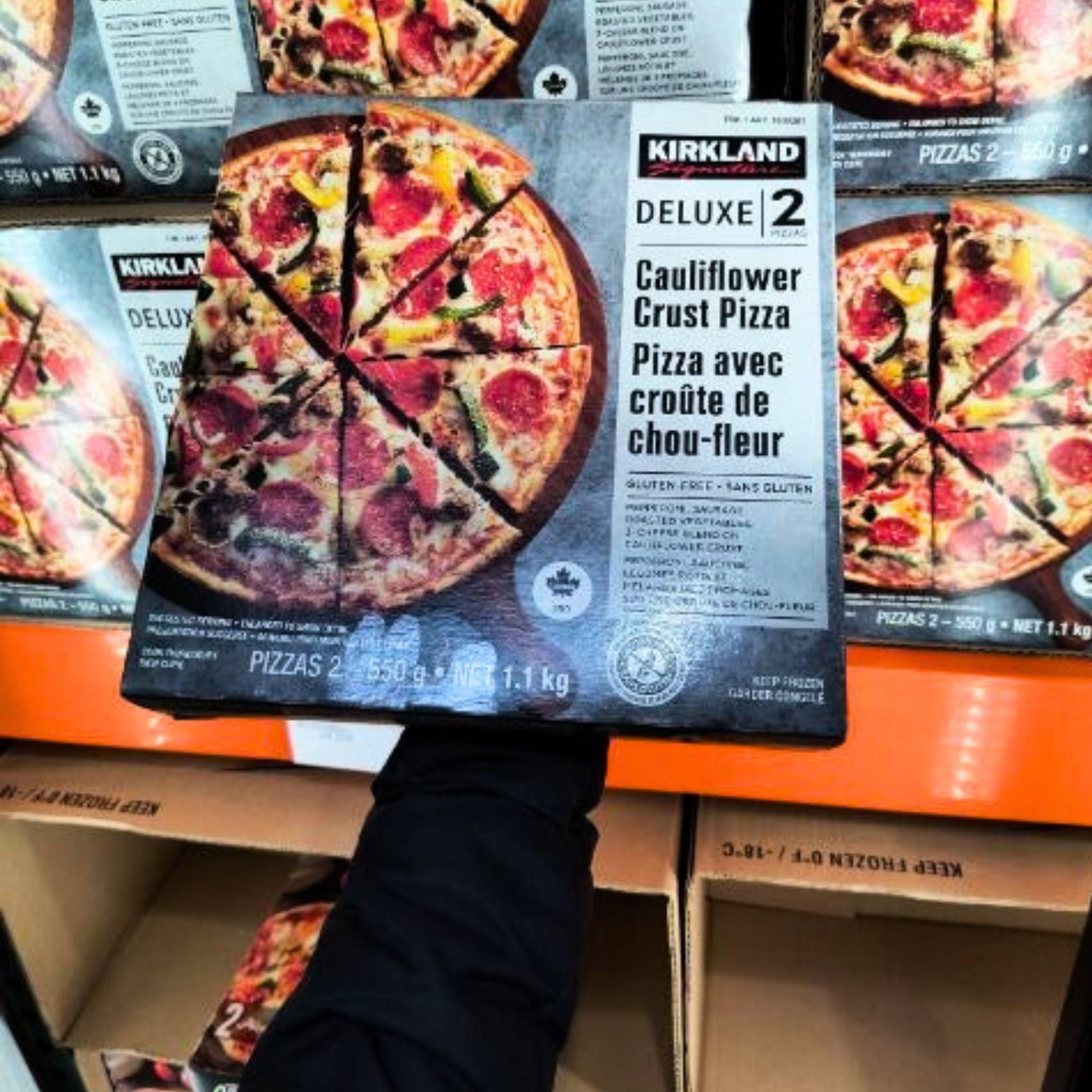 Kirkland Signature Cauliflower Crust Pizza 1 x 550 Grams Shipped to