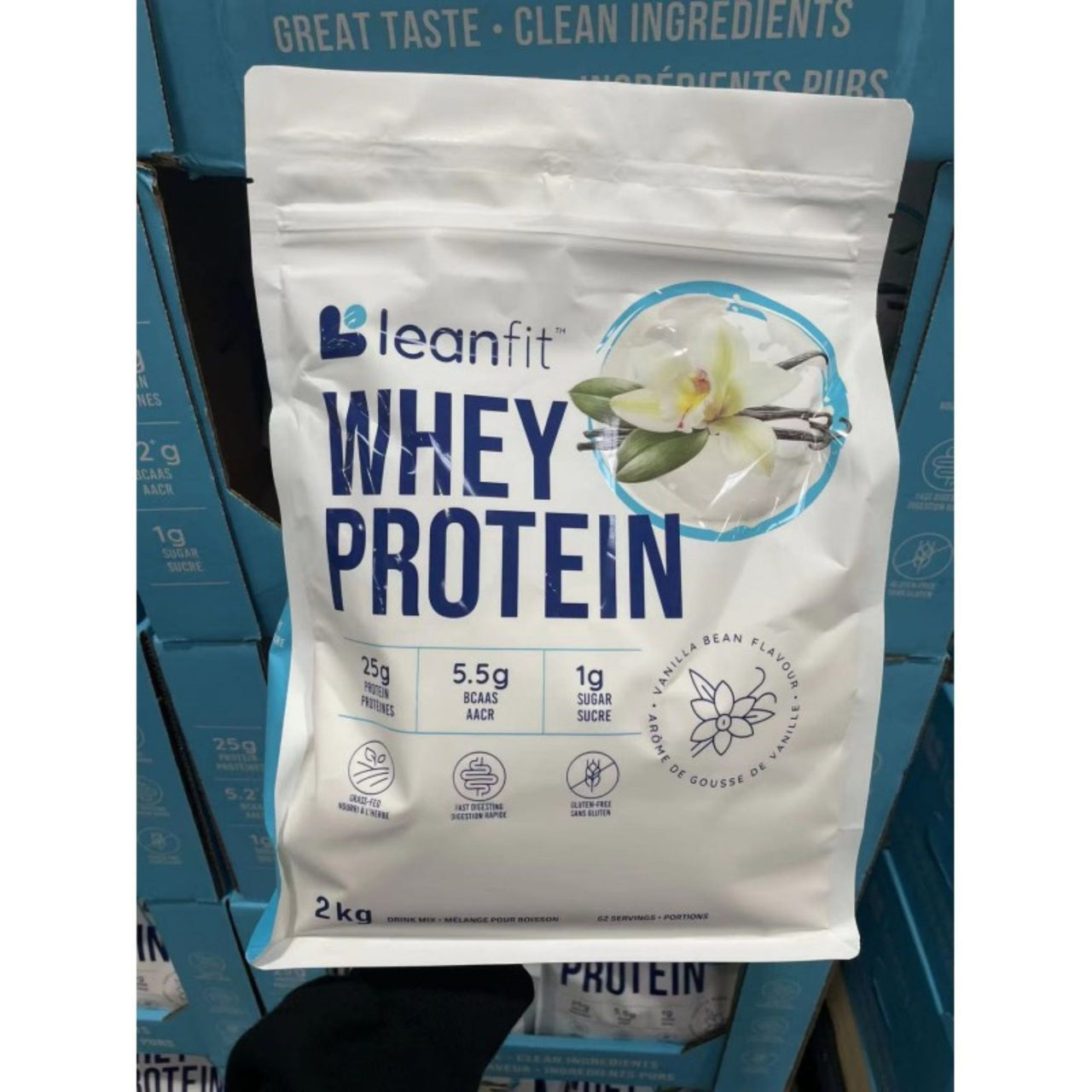 Image of Lean Fit Naturals Vanilla Whey Protein 2kg